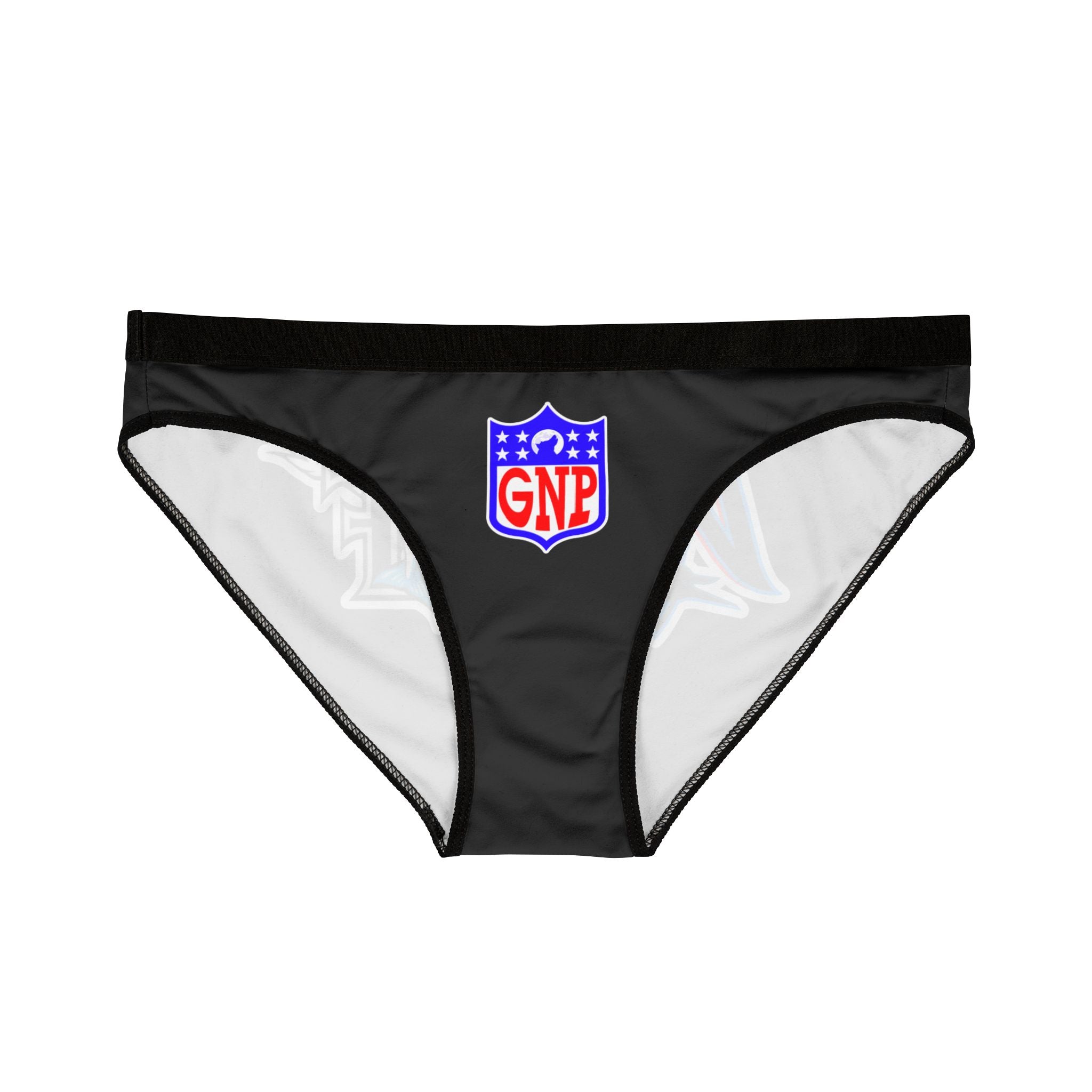 Women's Briefs — Black  M.I.A. WOLF teams logo
