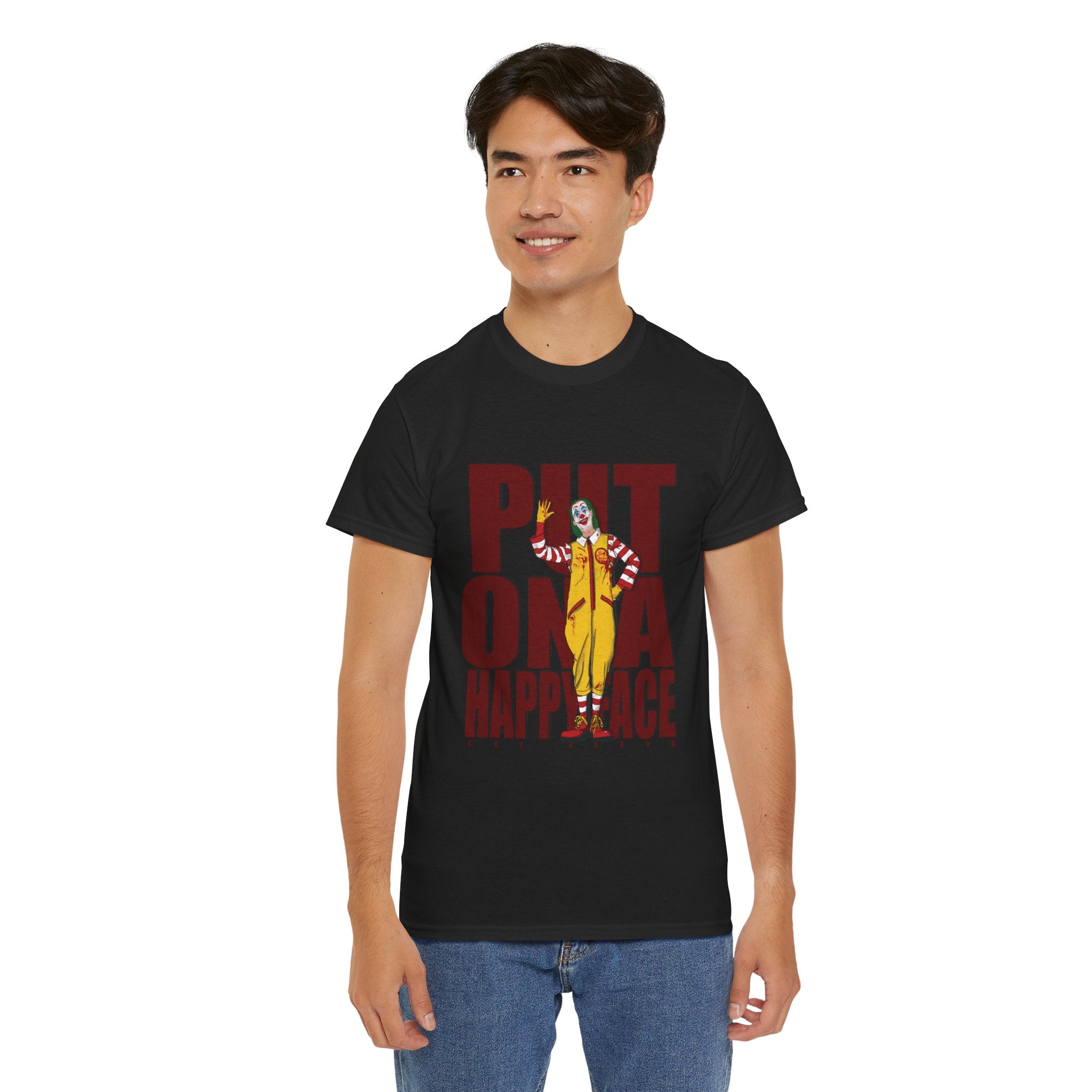 PUT ON A HAPPY FACE LOGO TEE