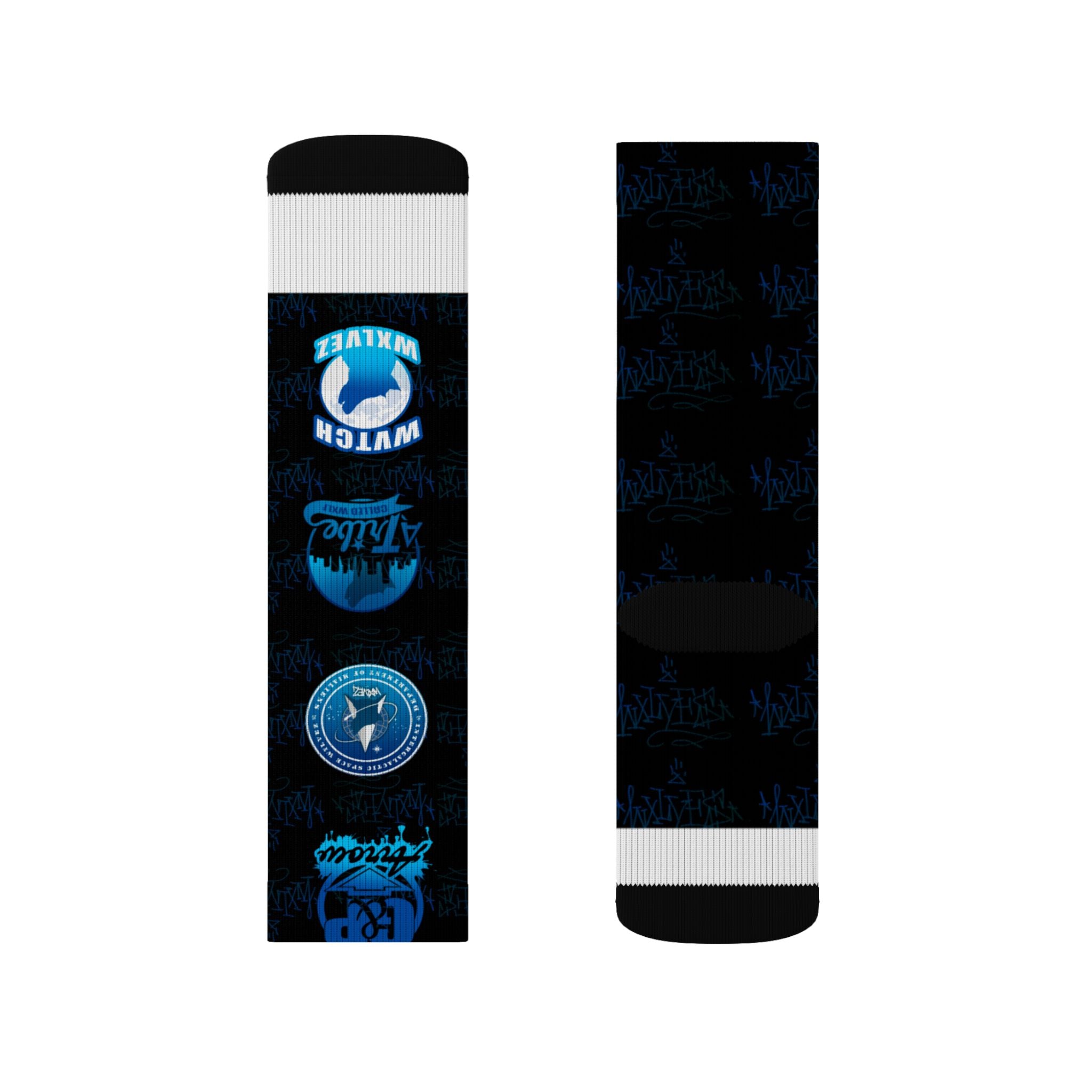 WXLVEZ Graffiti Socks — Crew Socks
