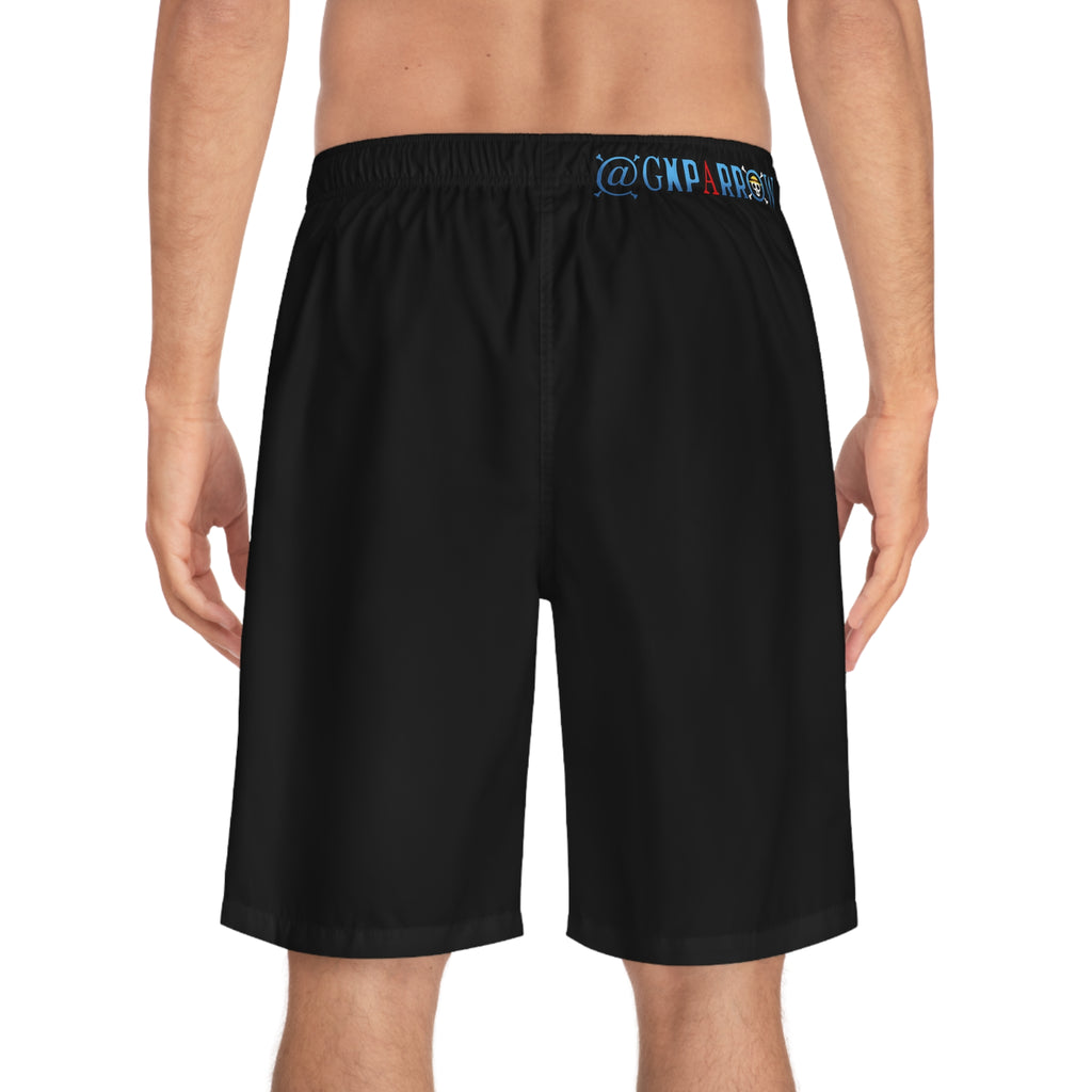 GNP STRAW HATS   black Graffiti Board Shorts