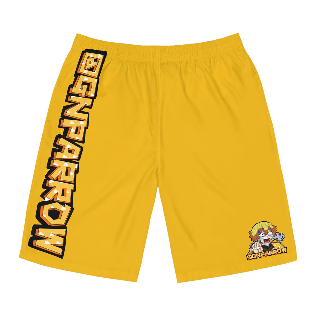 ZENITSU BLUNT SLAYER yellow Graffiti Board Shorts