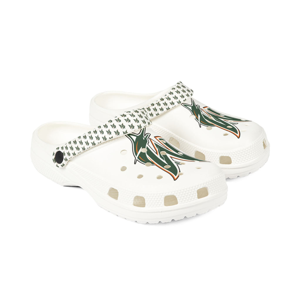 White CROCS / W Marlin “canes”