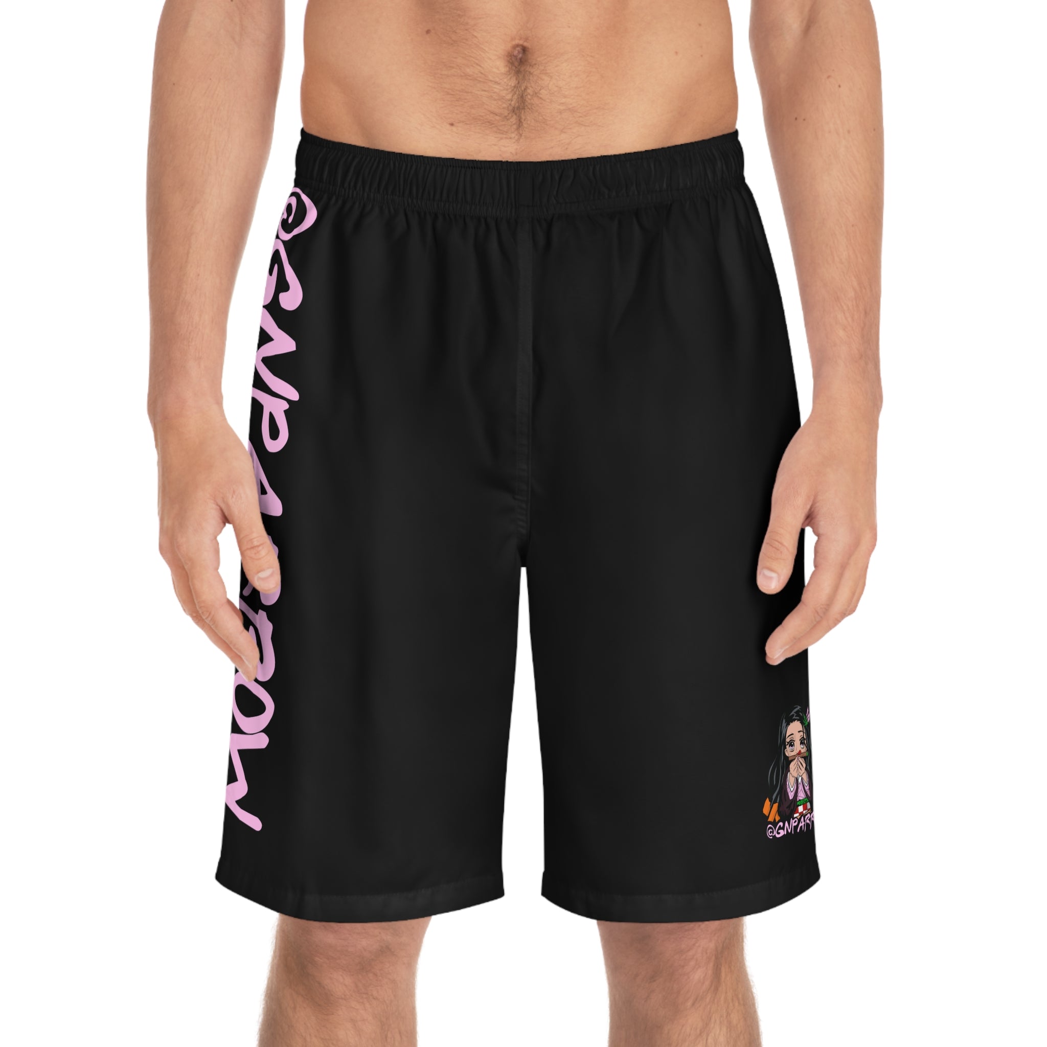 nezuko “blunt slayer”  black Graffiti Board Shorts