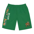 miami Wolves the U logo  green shorts