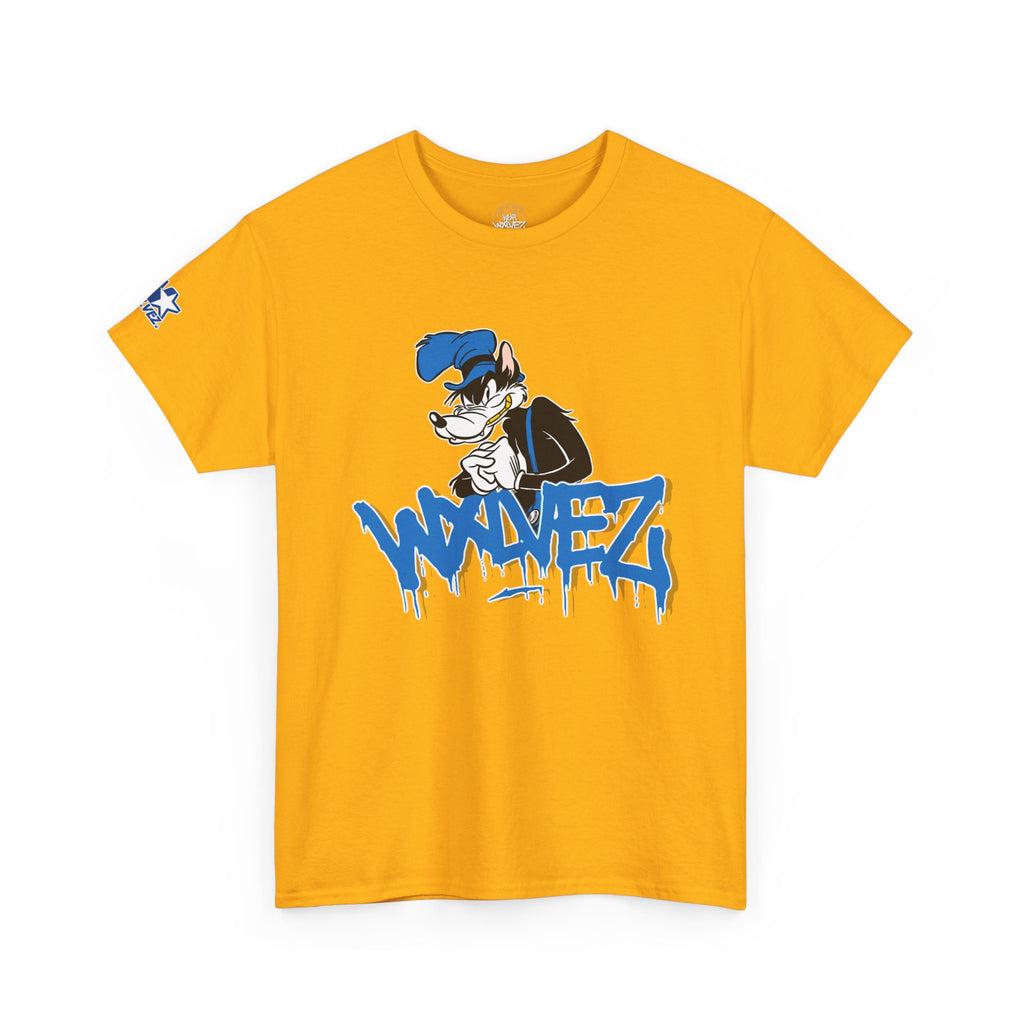 Retro Wolf cartoon Wxlvez logo  Tee