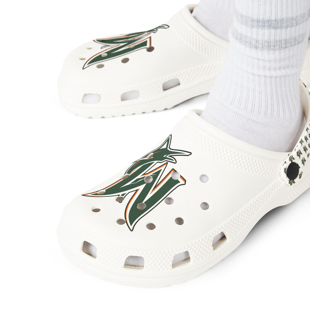 White CROCS / W Marlin “canes”
