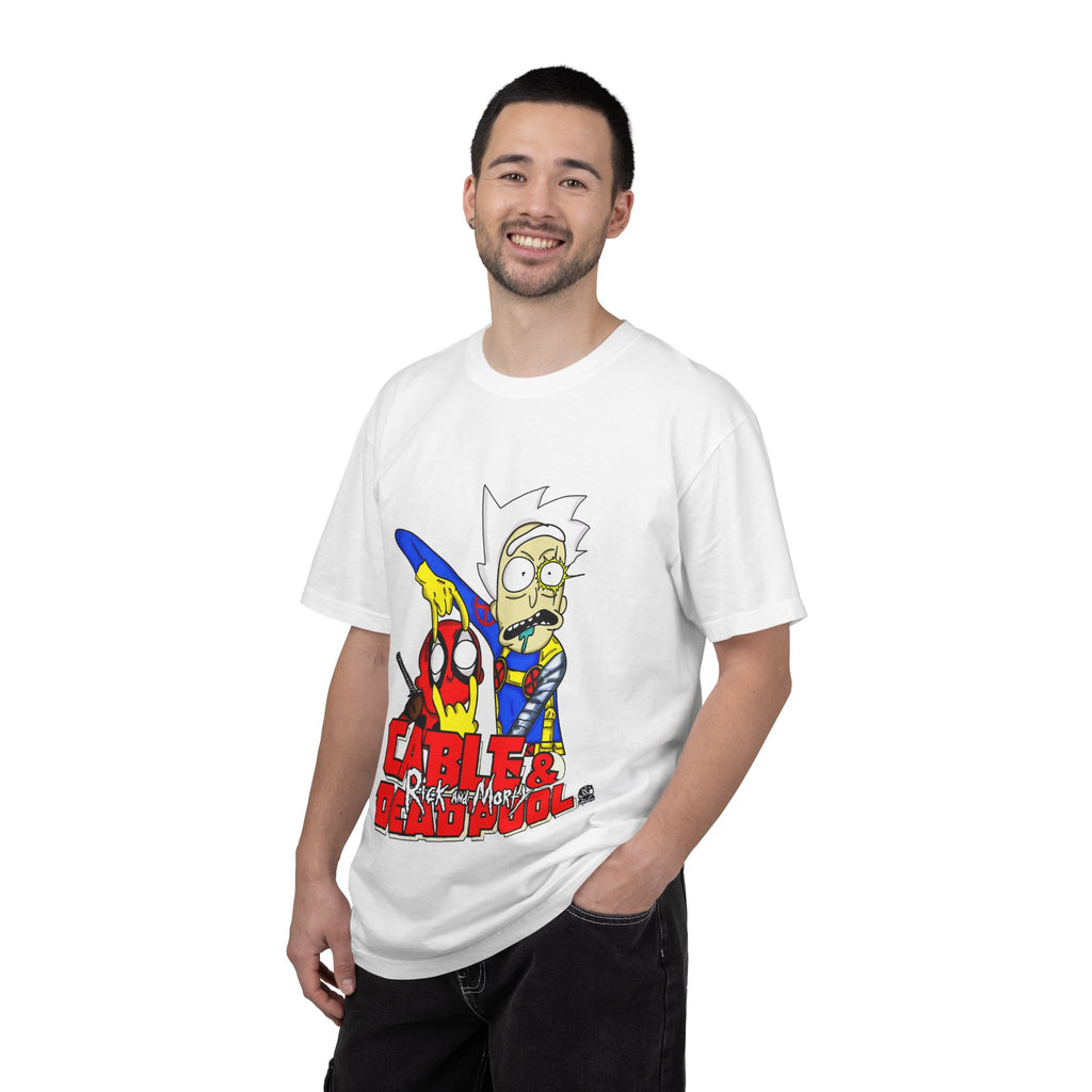 Rick and Morty/DeadPool & Cable graphic tee