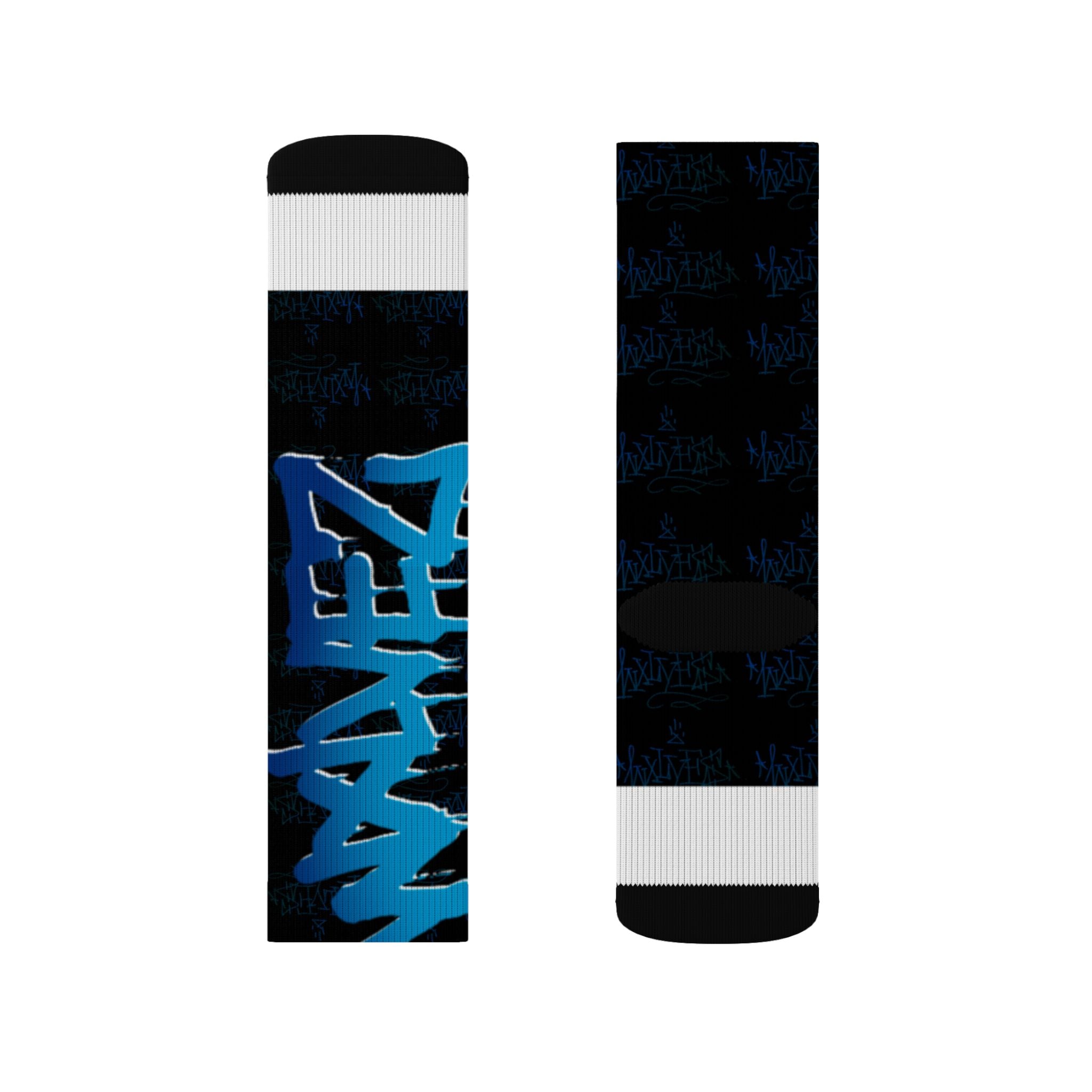 WXLVEZ Graffiti Socks — Crew Socks