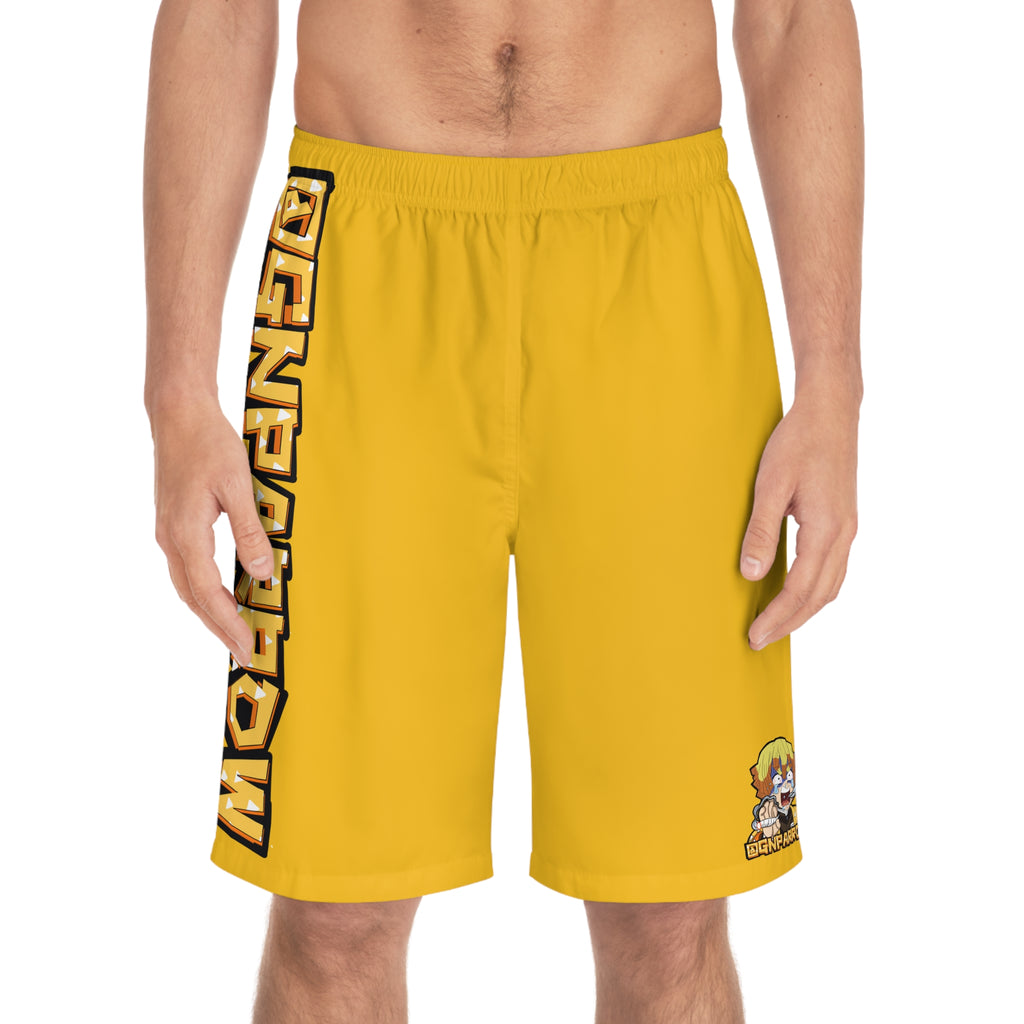 ZENITSU BLUNT SLAYER yellow Graffiti Board Shorts