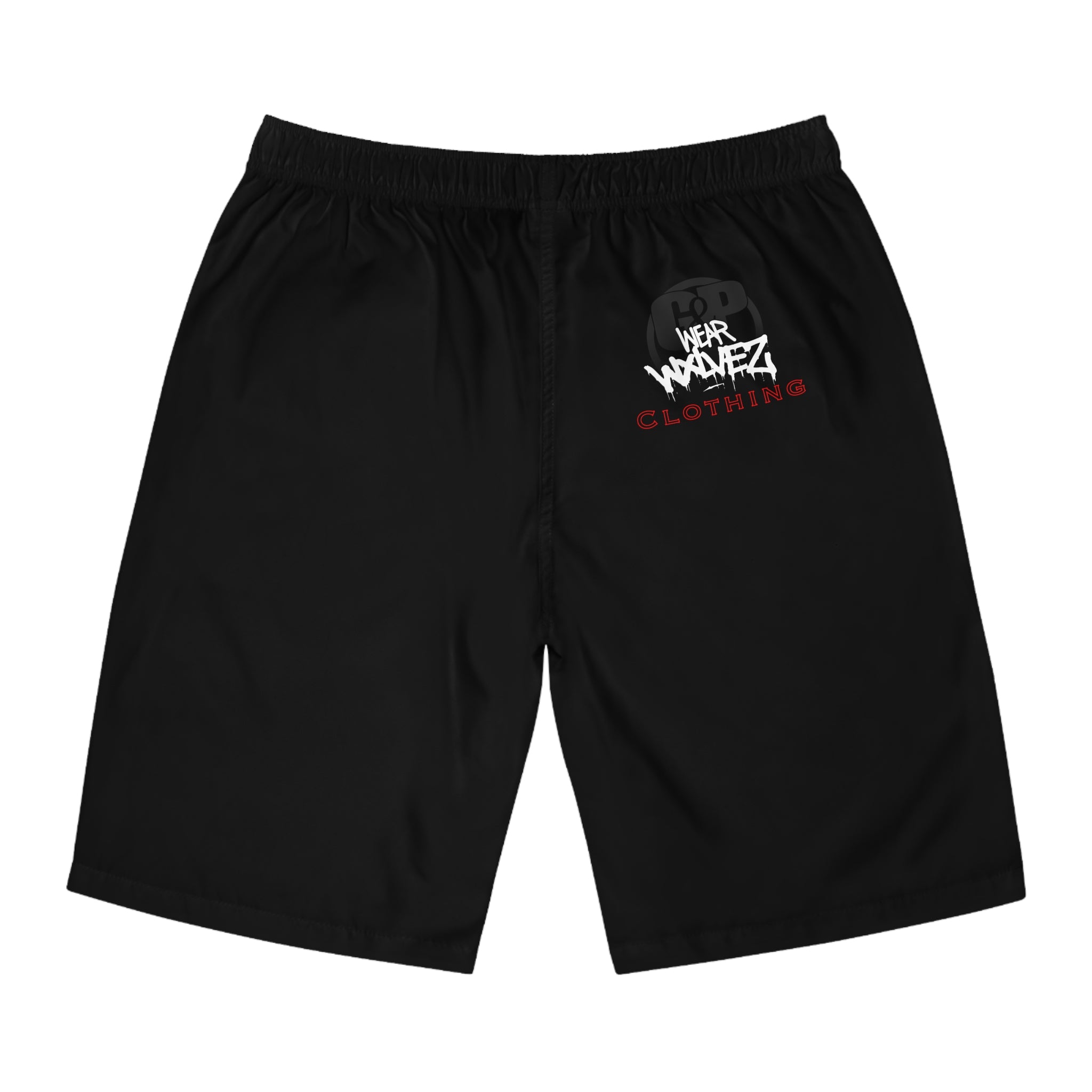 WXLVEZ  black Graffiti Board Shorts