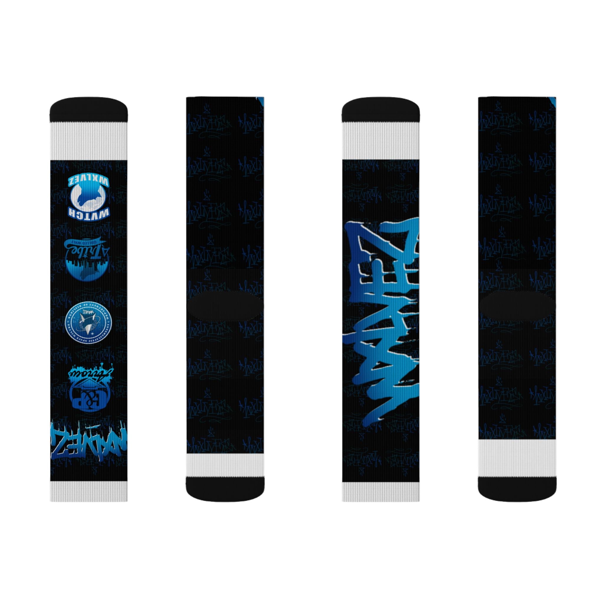 WXLVEZ Graffiti Socks — Crew Socks