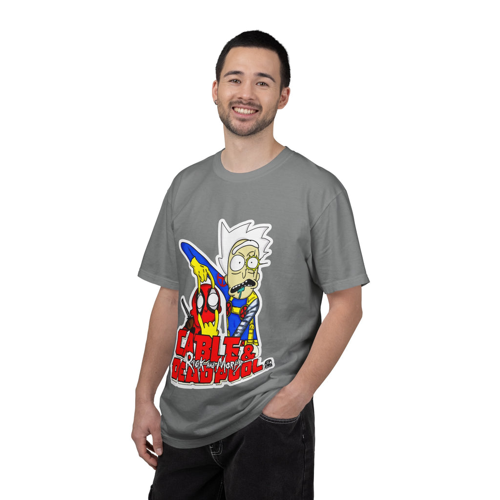 Rick and Morty/DeadPool & Cable graphic tee