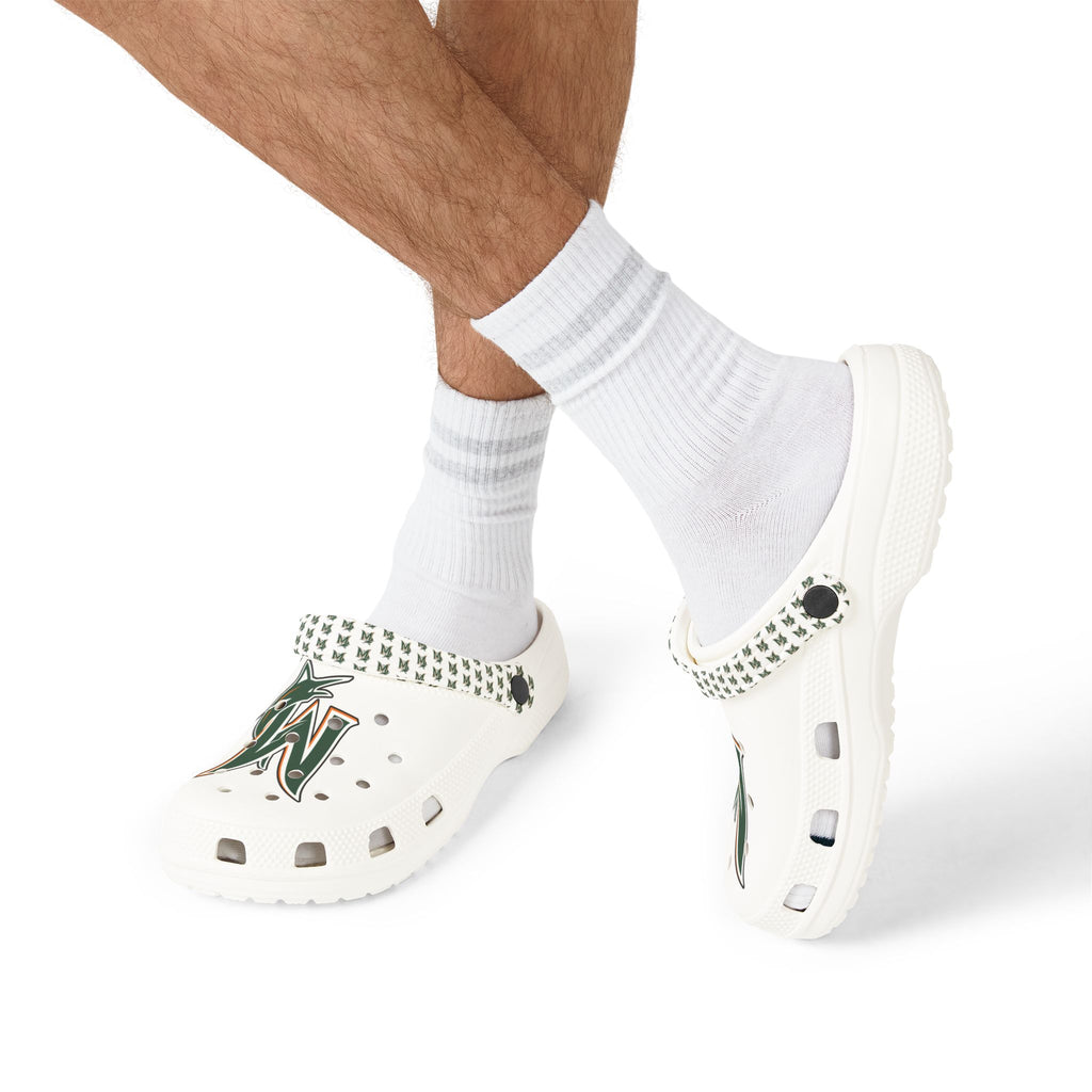 White CROCS / W Marlin “canes”
