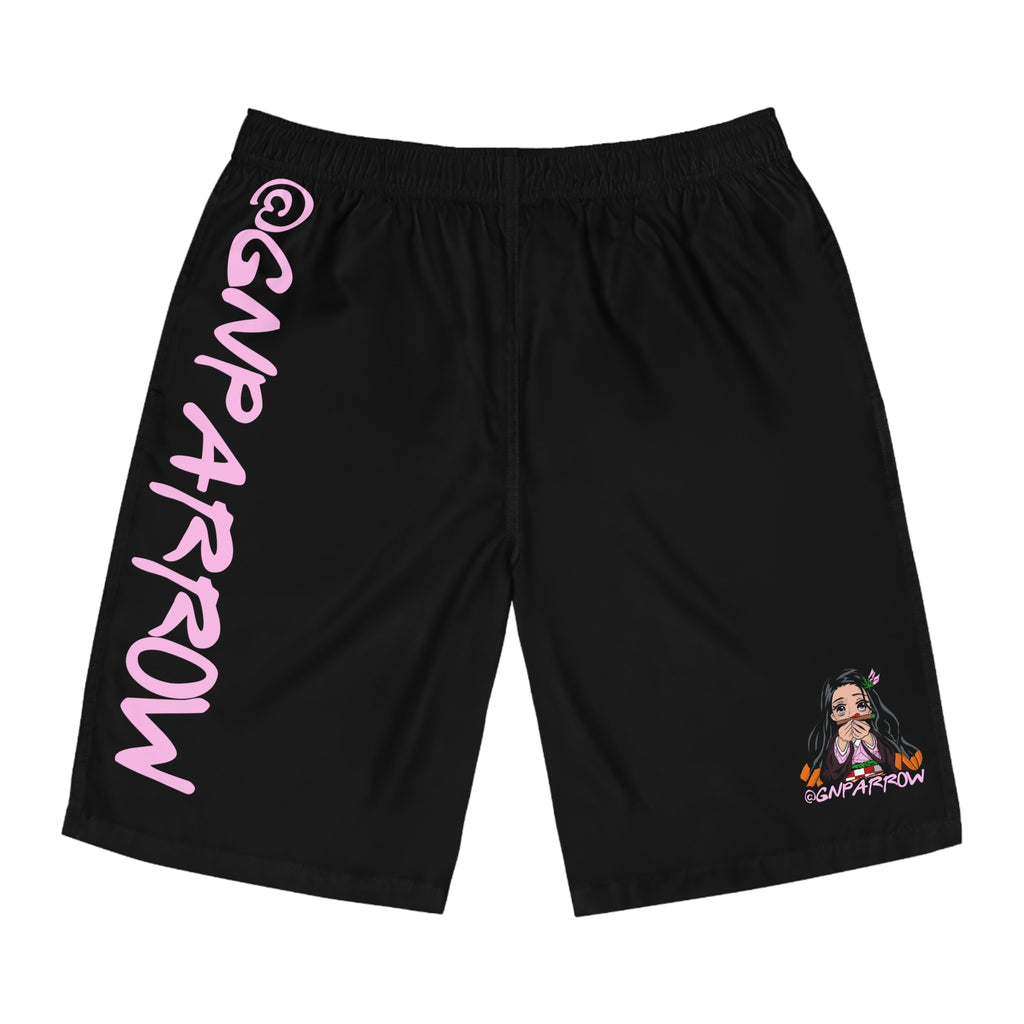 nezuko “blunt slayer”  black Graffiti Board Shorts