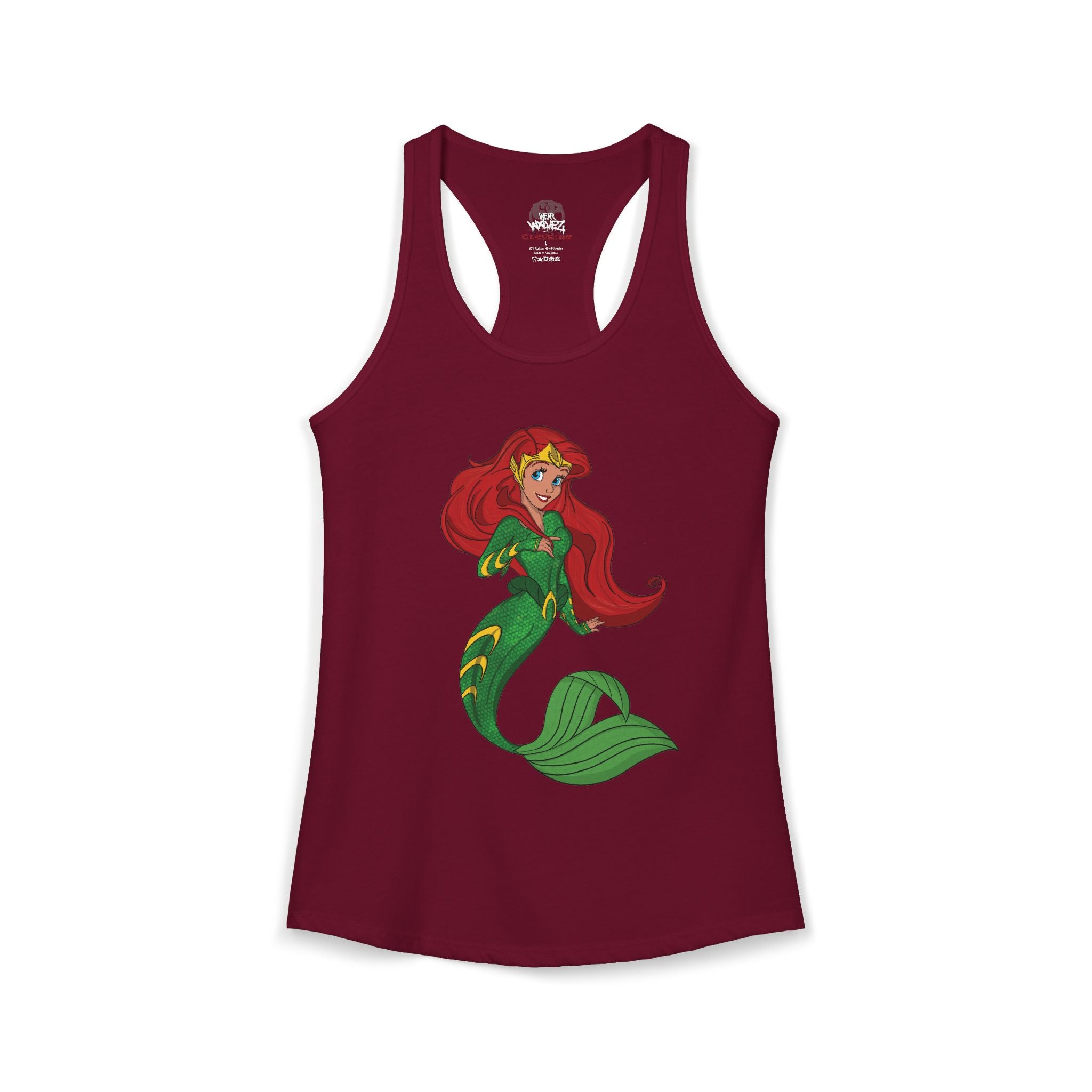 “The Little Mera-maid” Women's Ideal Racerback Tank