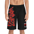WXLVEZ  black Graffiti Board Shorts