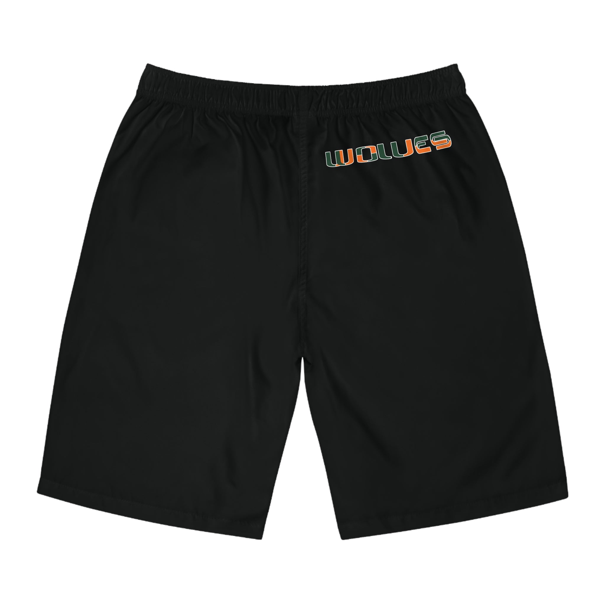 miami Wolves the U logo  black shorts