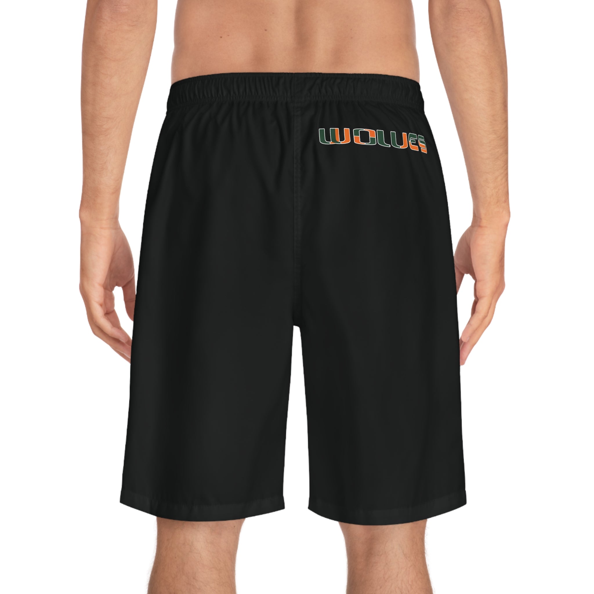 miami Wolves the U logo  black shorts