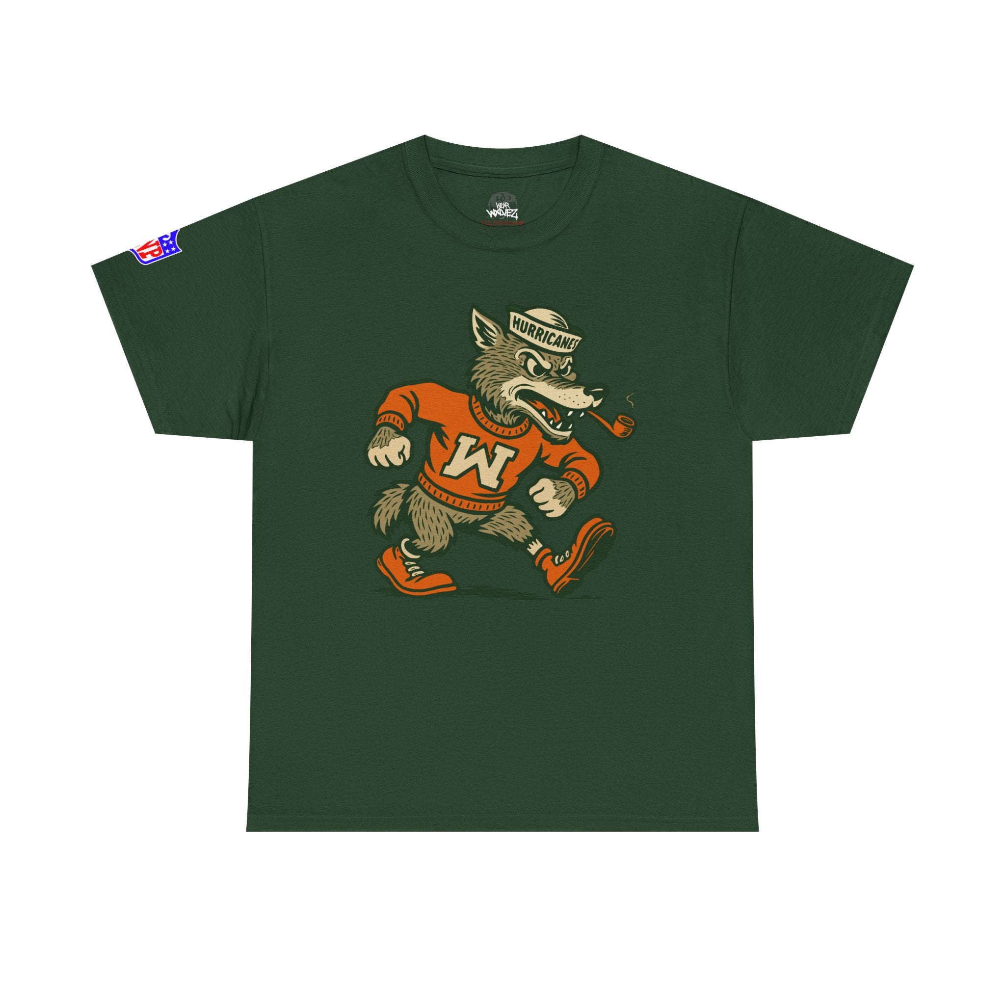 Miami Wolves mascot logo  T‑Shirt