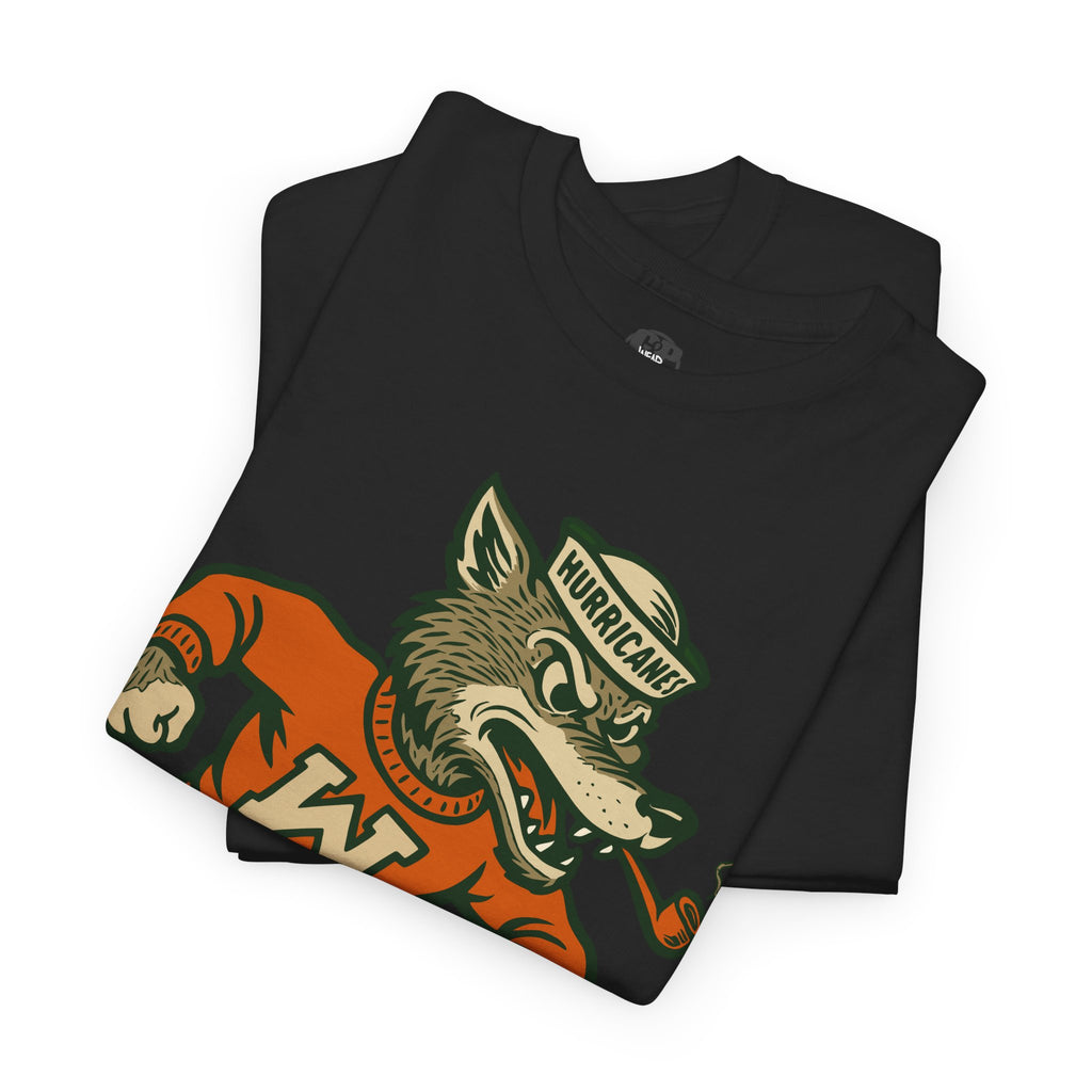 Miami Wolves mascot logo  T‑Shirt