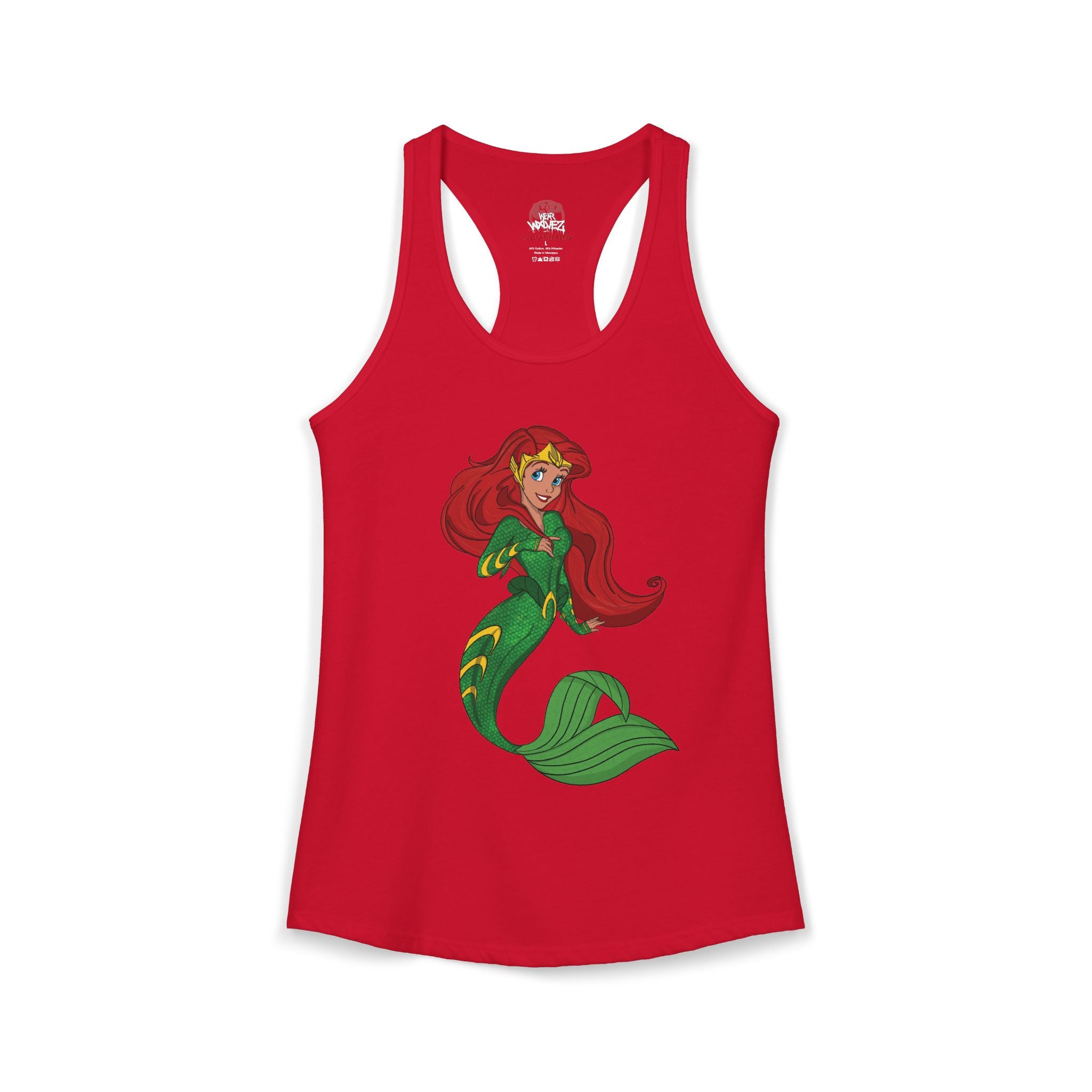 “The Little Mera-maid” Women's Ideal Racerback Tank