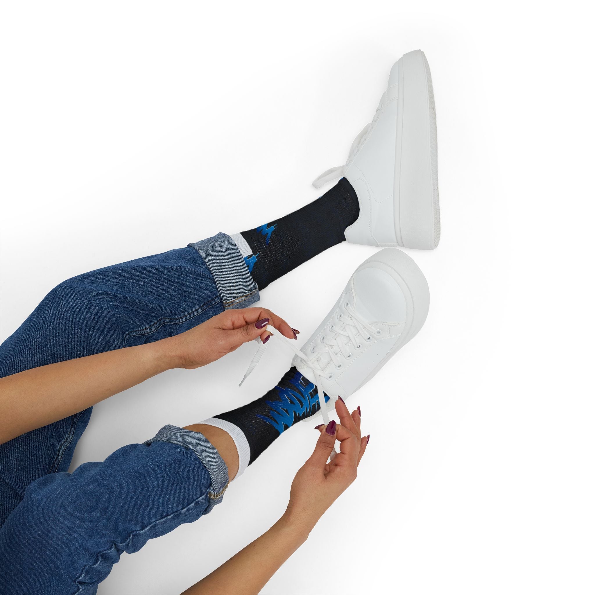 WXLVEZ Graffiti Socks — Crew Socks