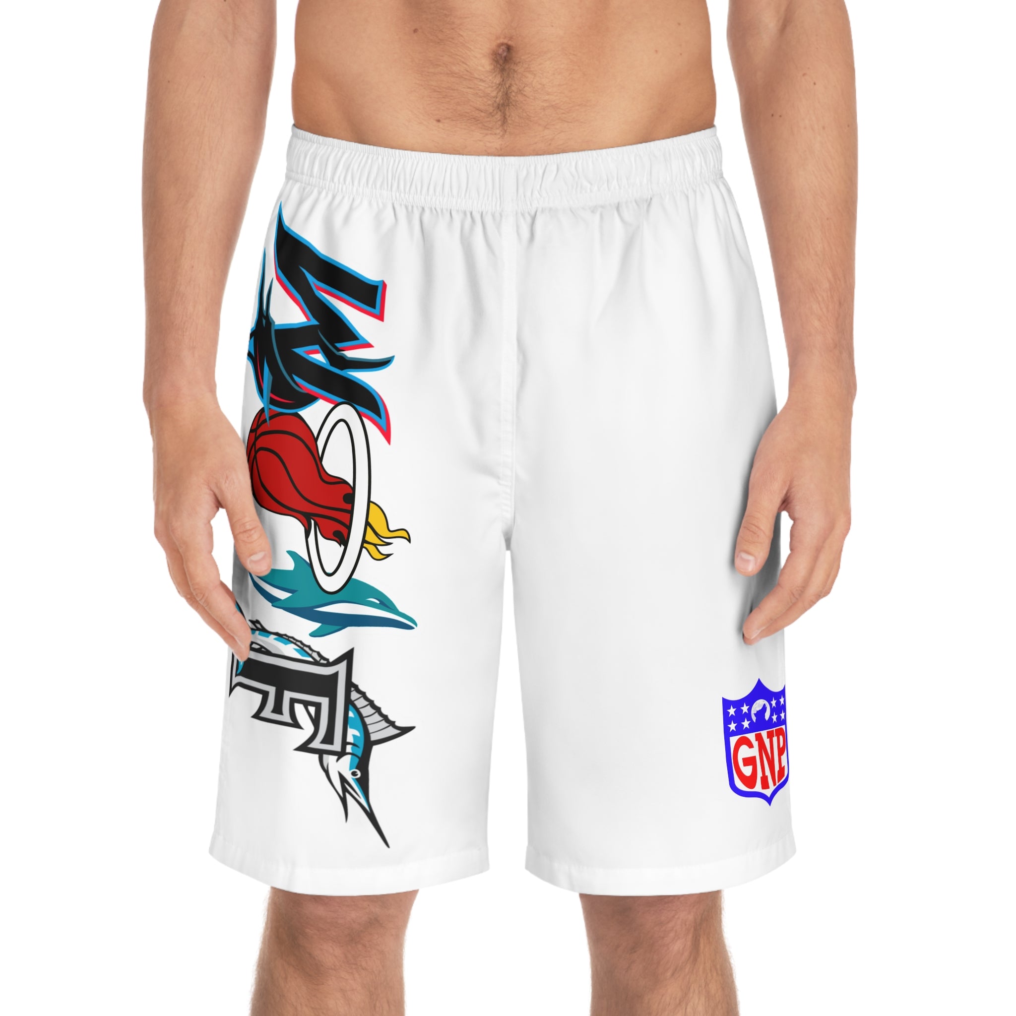 M.I.A. WOLF white team shorts