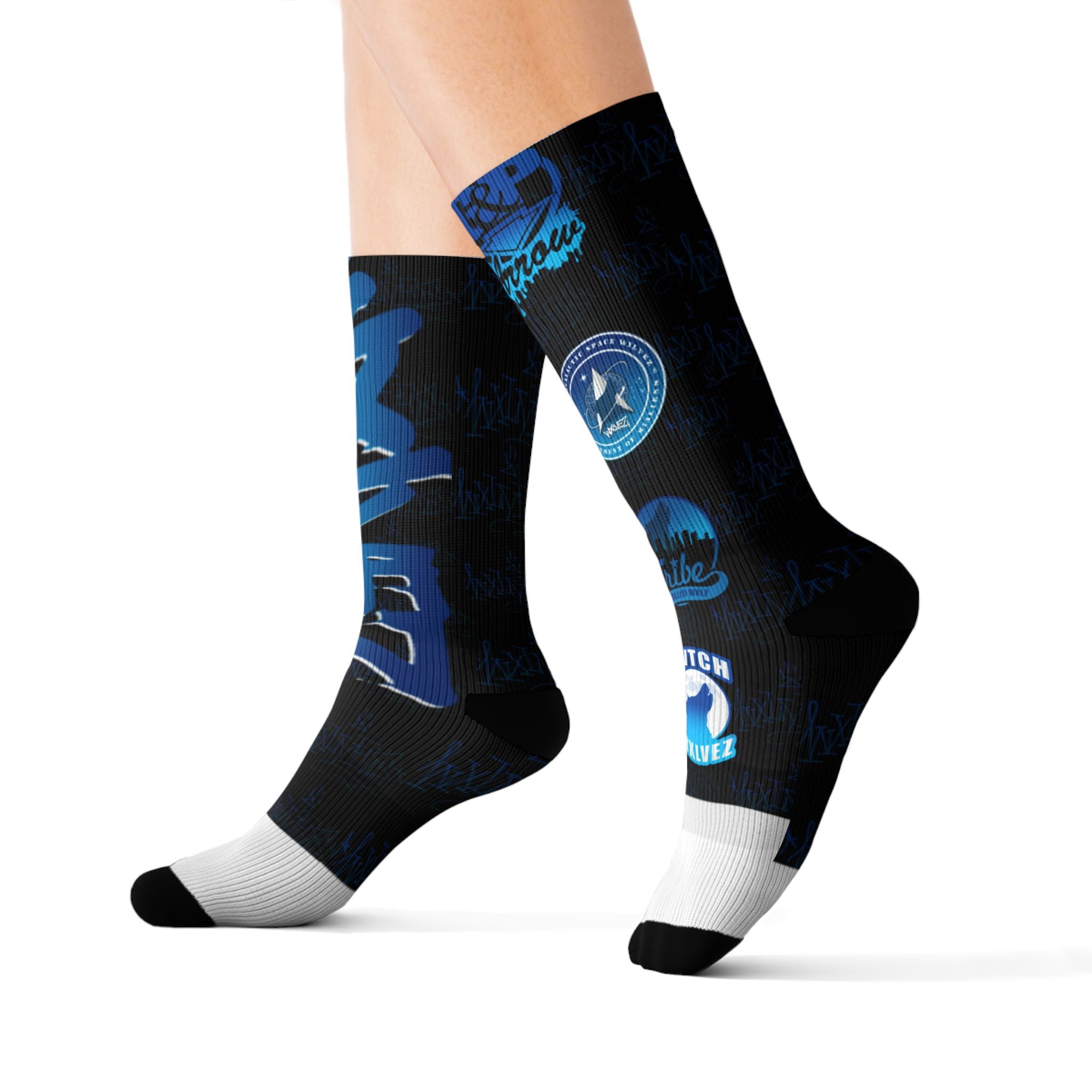 WXLVEZ Graffiti Socks — Crew Socks