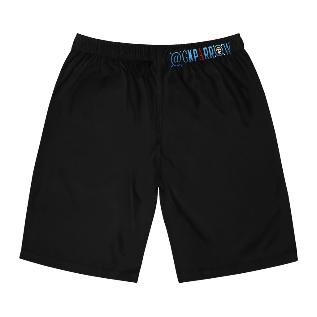 GNP STRAW HATS   black Graffiti Board Shorts