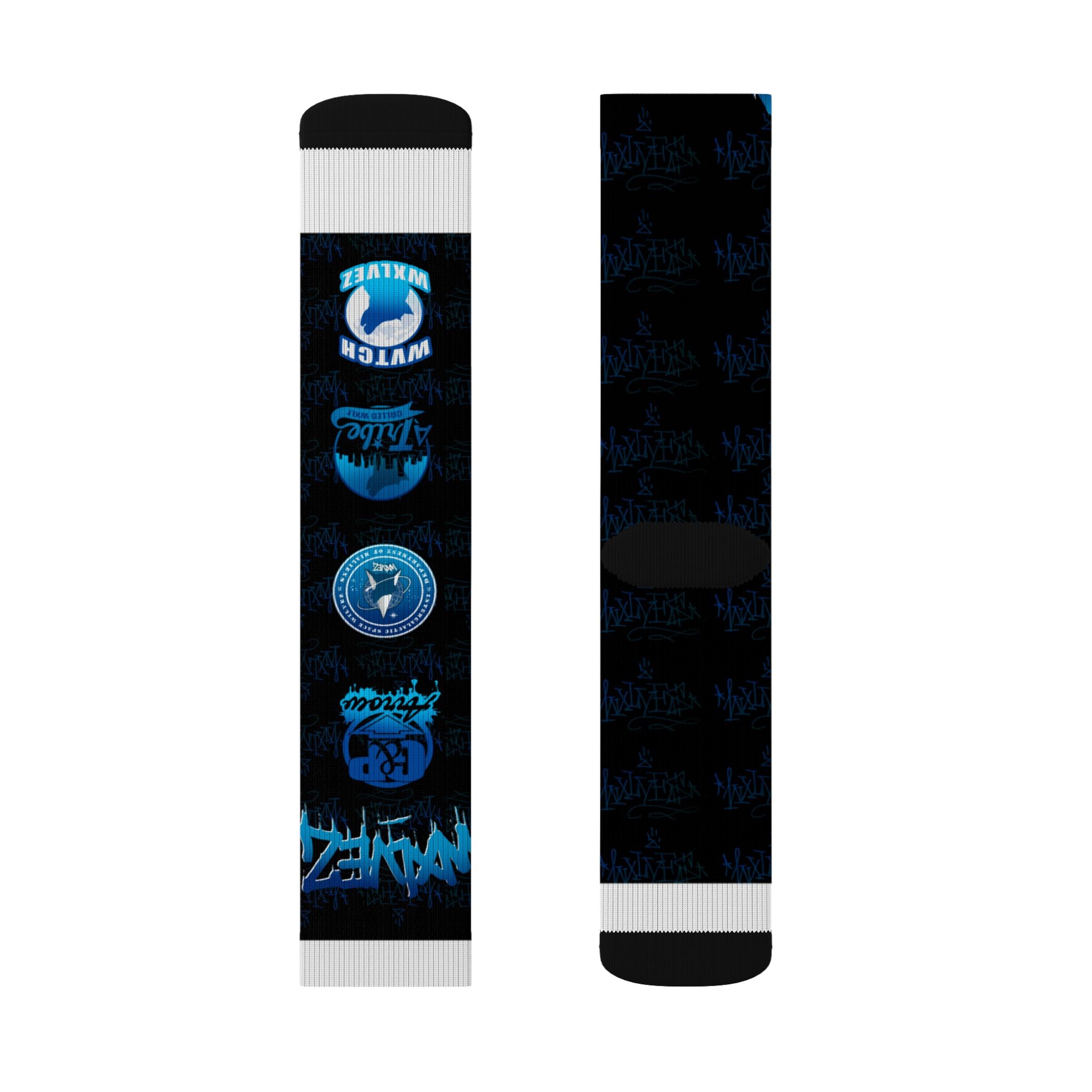 WXLVEZ Graffiti Socks — Crew Socks