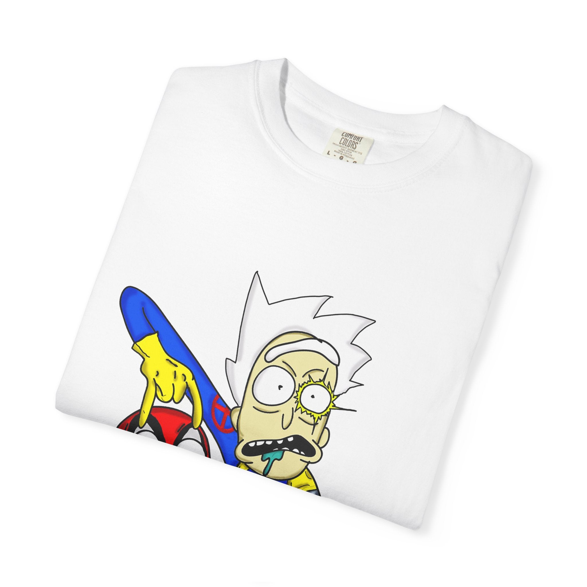 Rick and Morty/DeadPool & Cable graphic tee