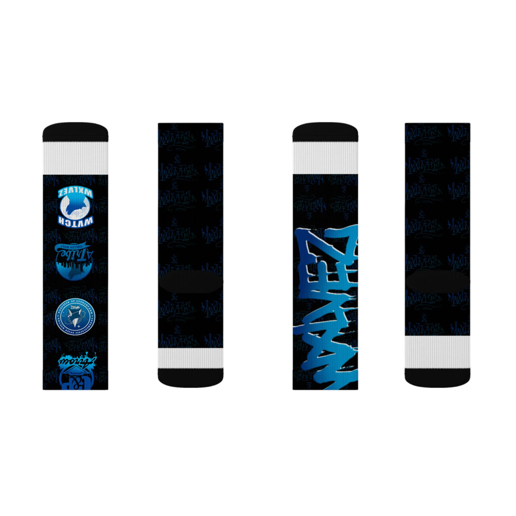 WXLVEZ Graffiti Socks — Crew Socks