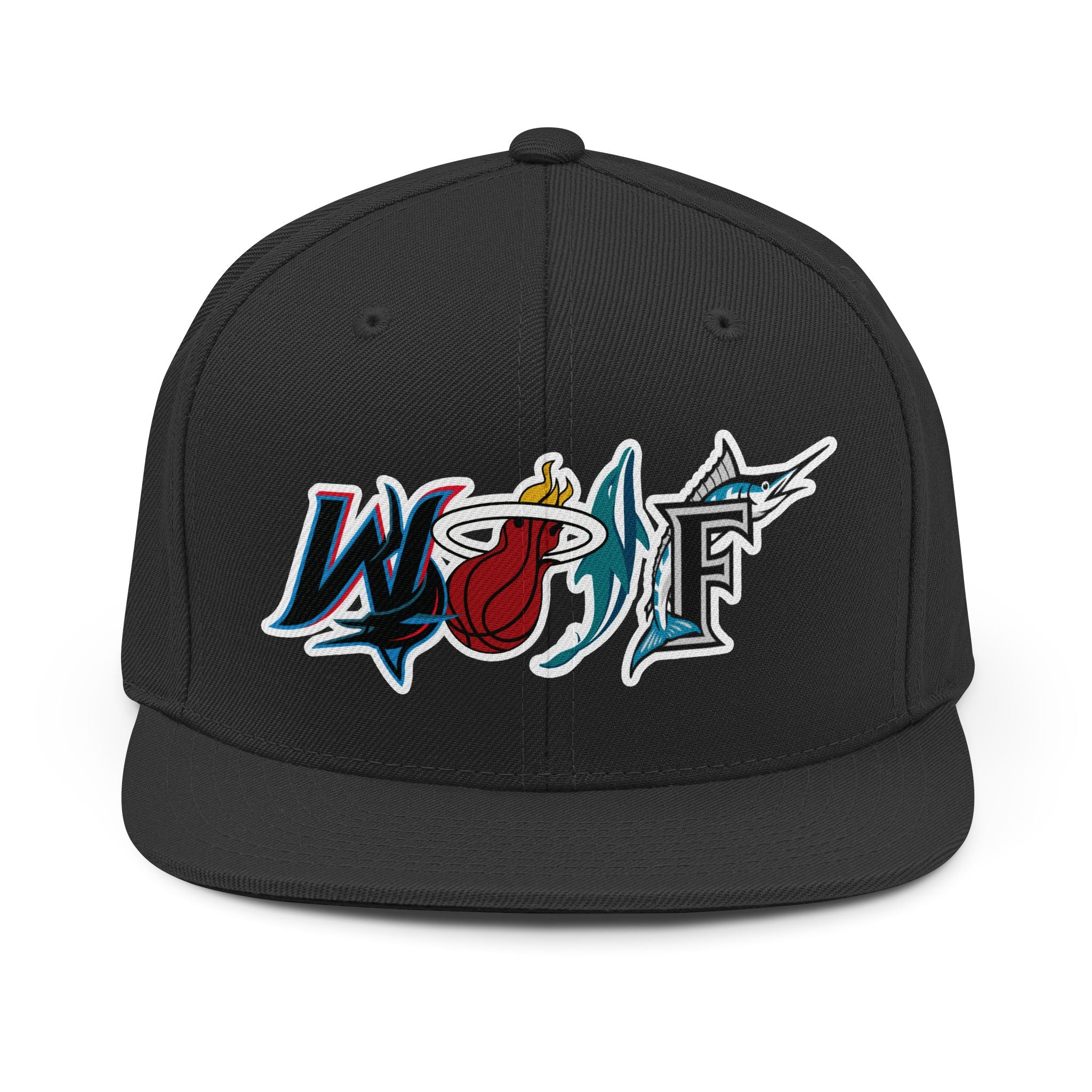 WOLF M.I.A. team logos Snapback Hat