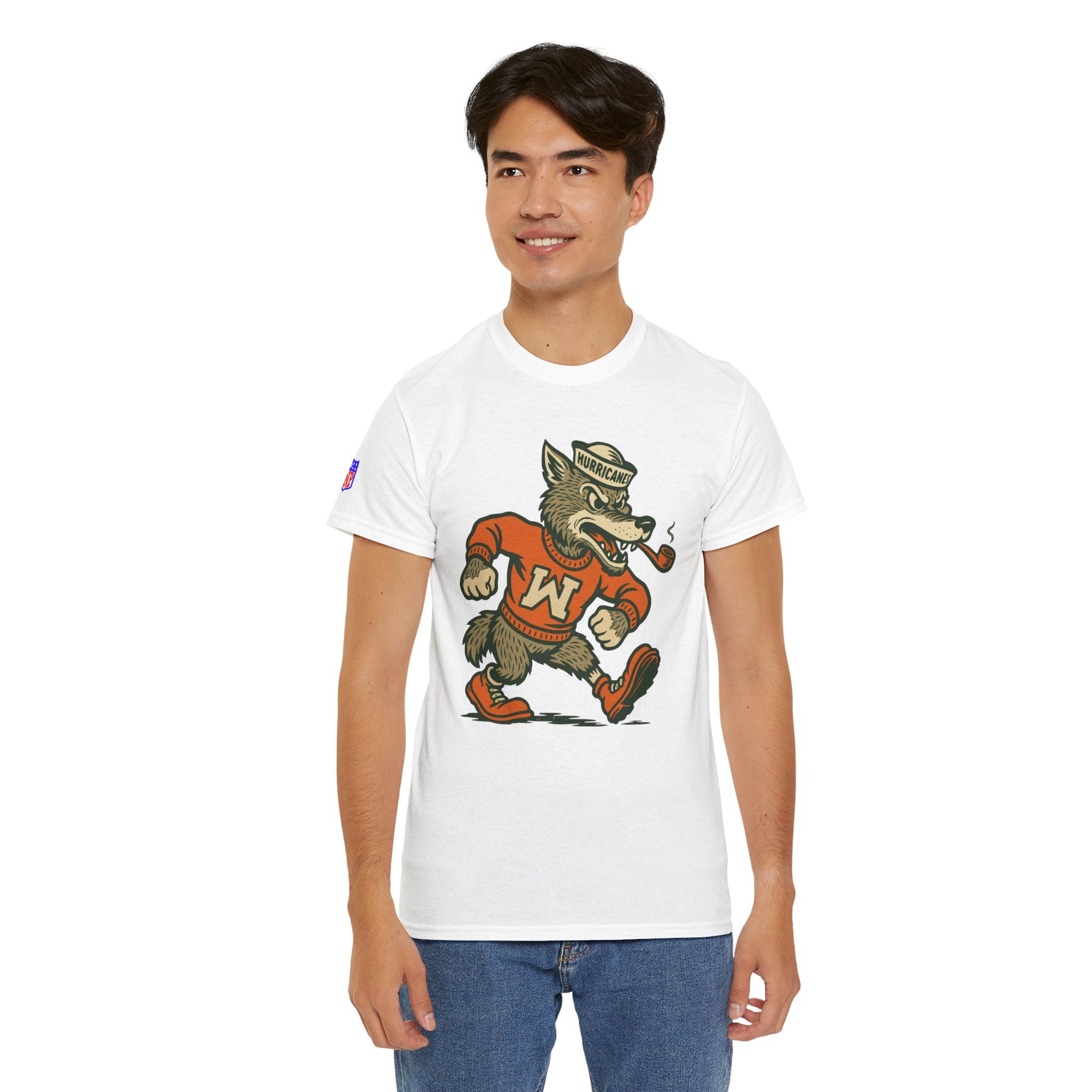 Miami Wolves mascot logo  T‑Shirt