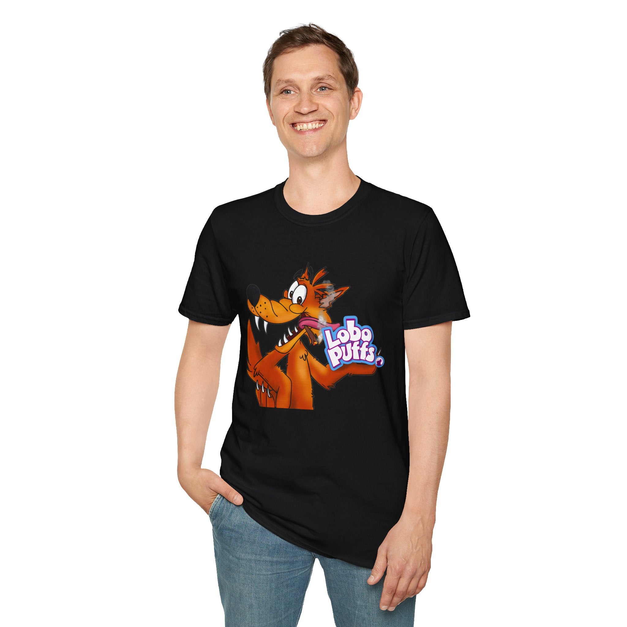 Lobo Puffs Cereal Logo Tee