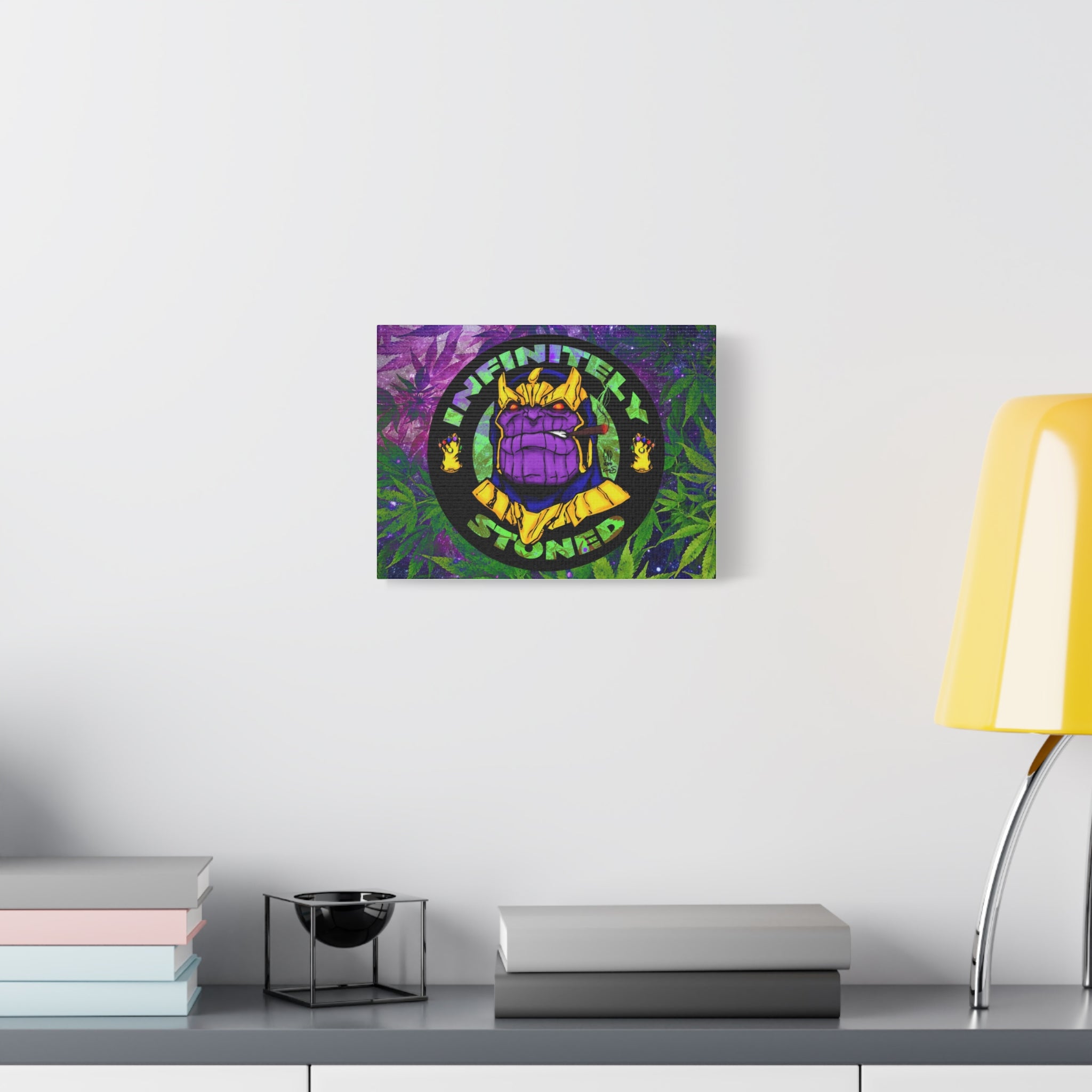 Infinitely Stoned Canvas Wall Art — Stretched Matte Marijuana Pop Art