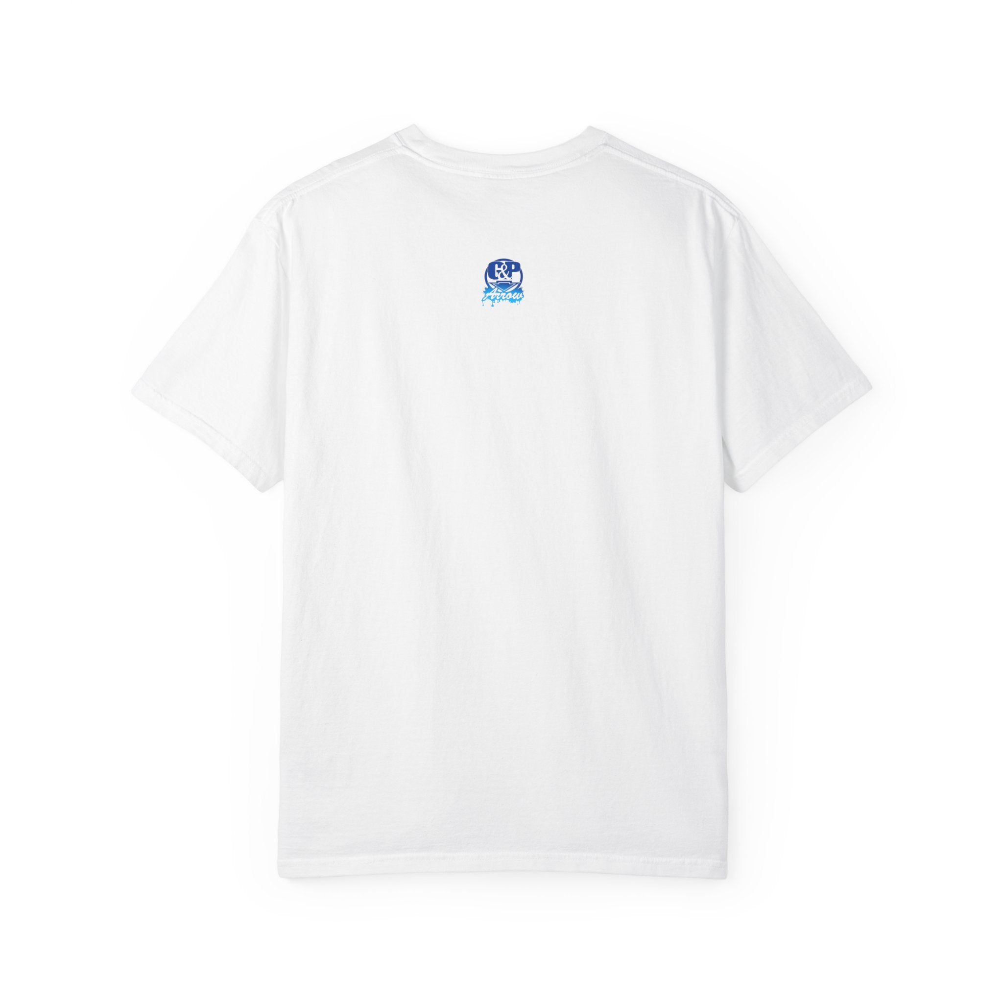 A La orden Genie T‑Shirt — Whimsical Blue Genie Brewing Espresso