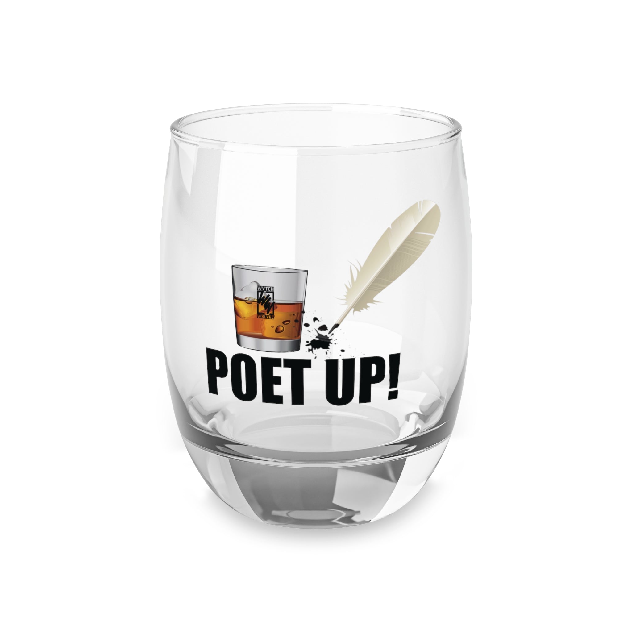 Poet Up! Whiskey Glass