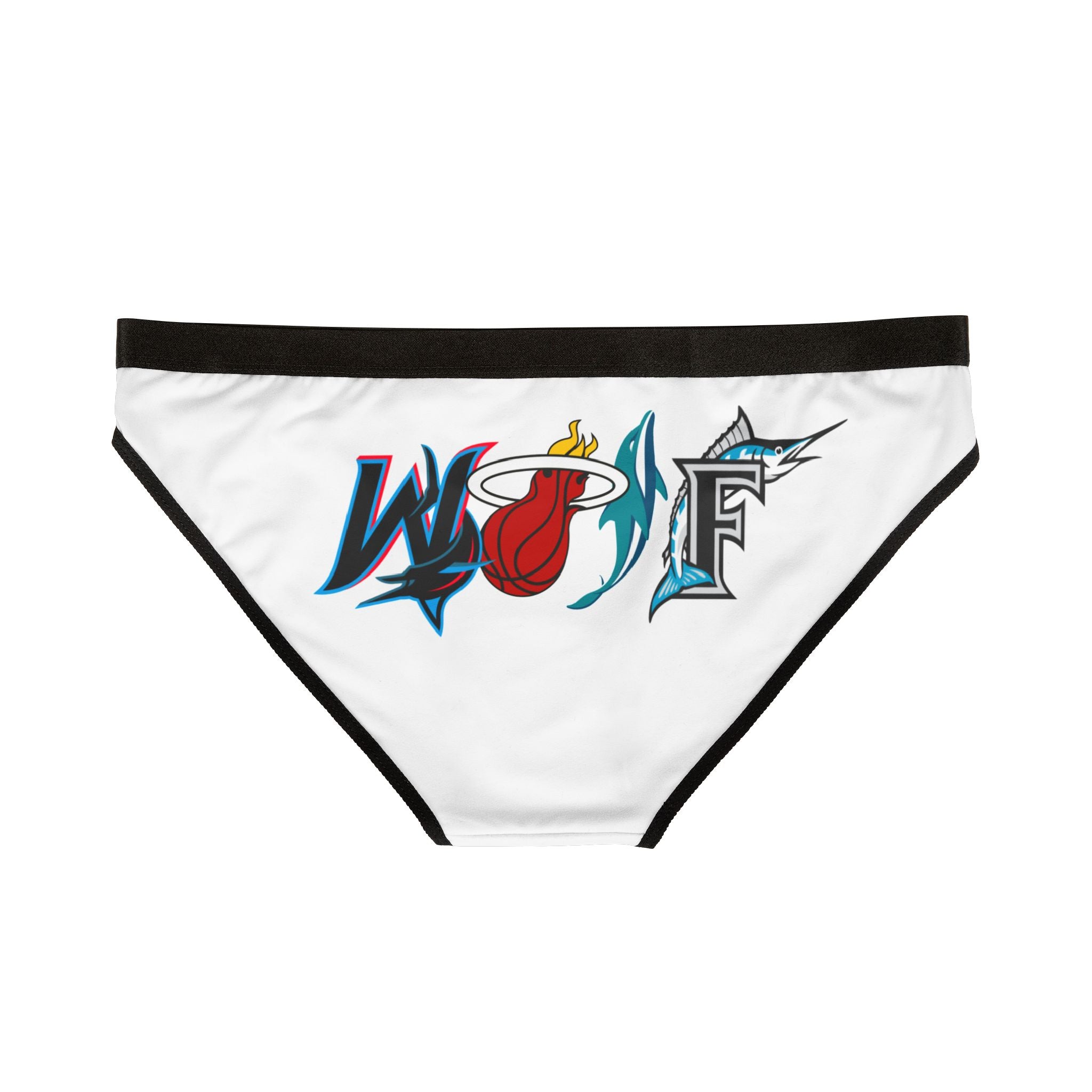 Women's Briefs — white  M.I.A. WOLF teams logo
