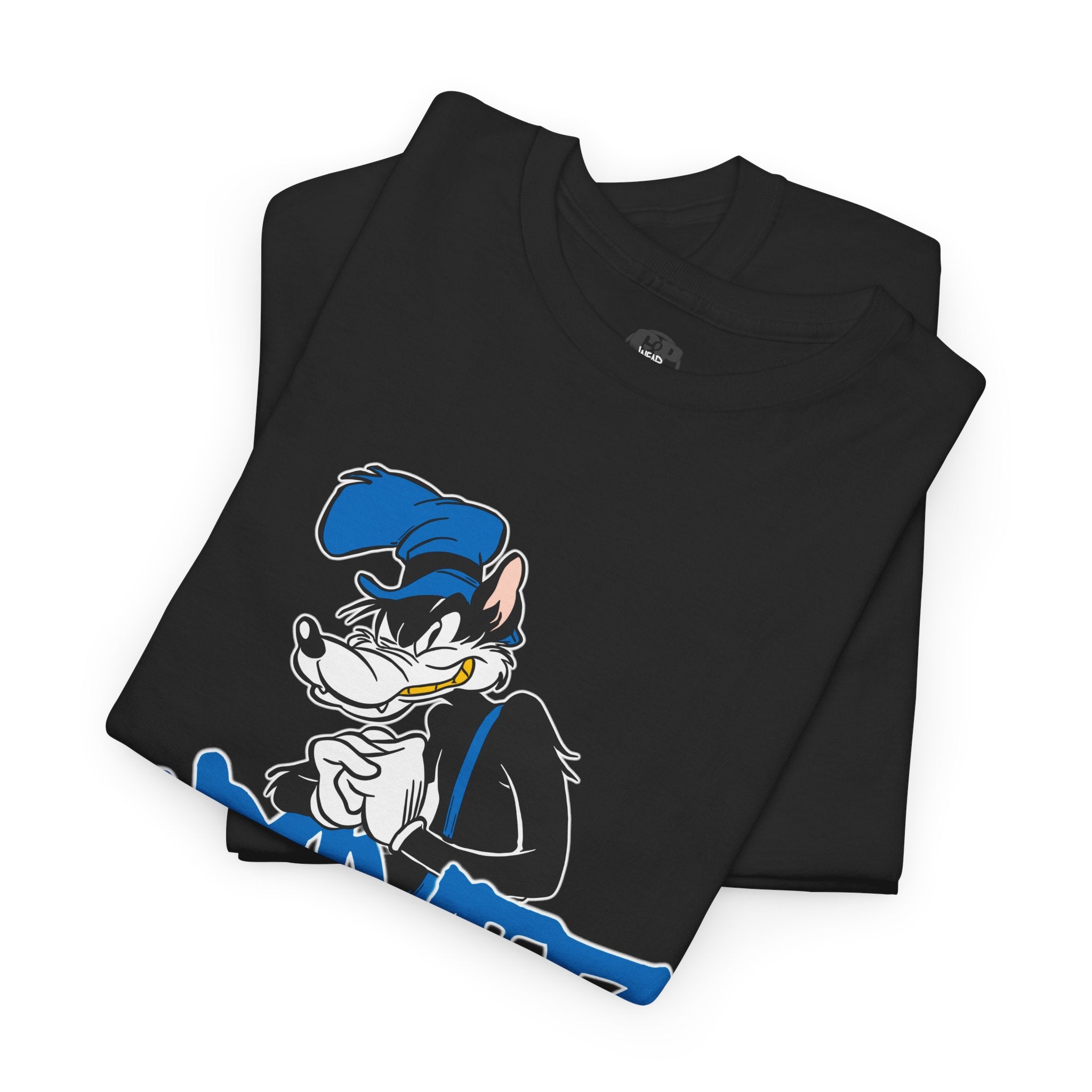 Retro Wolf cartoon Wxlvez logo  Tee
