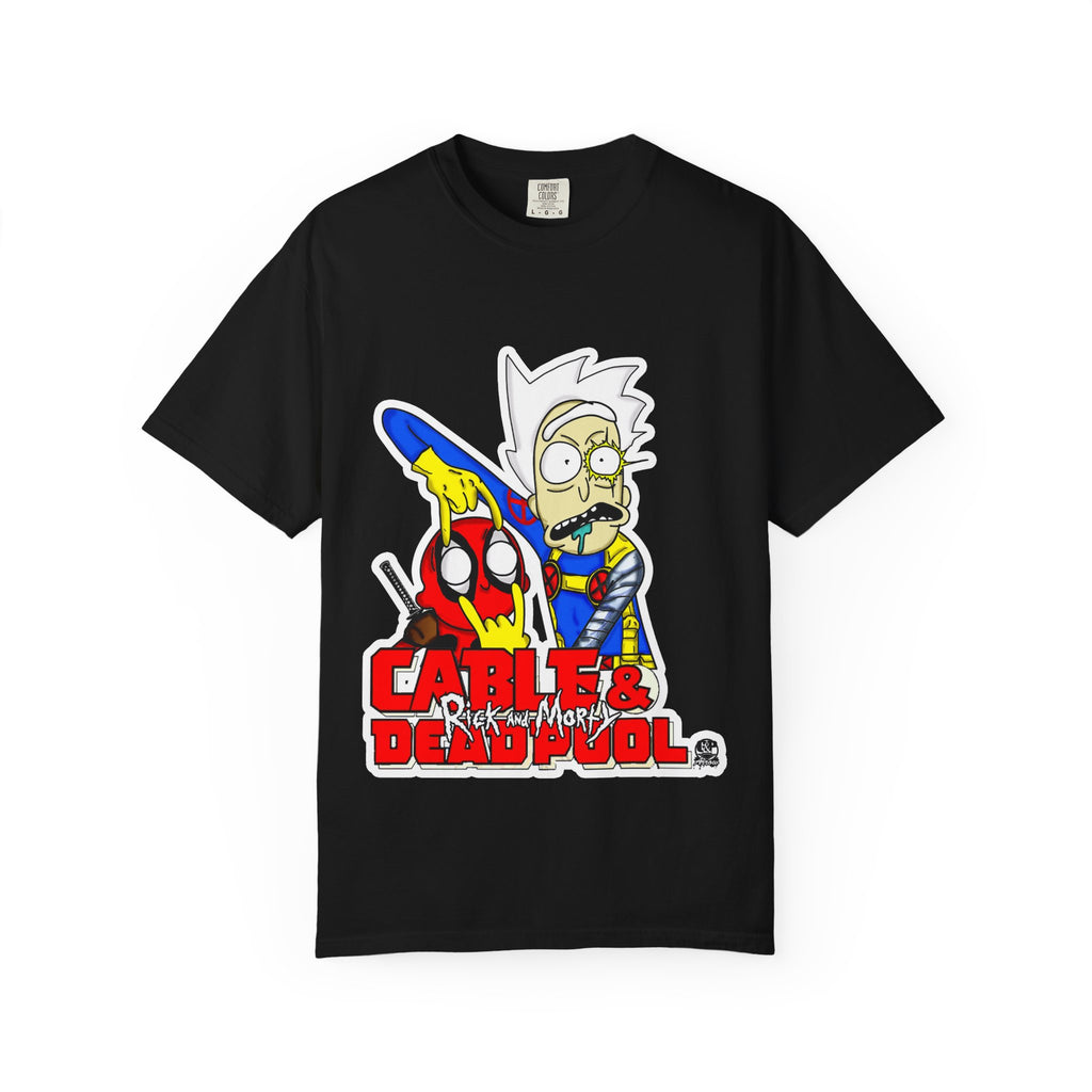 Rick and Morty/DeadPool & Cable graphic tee