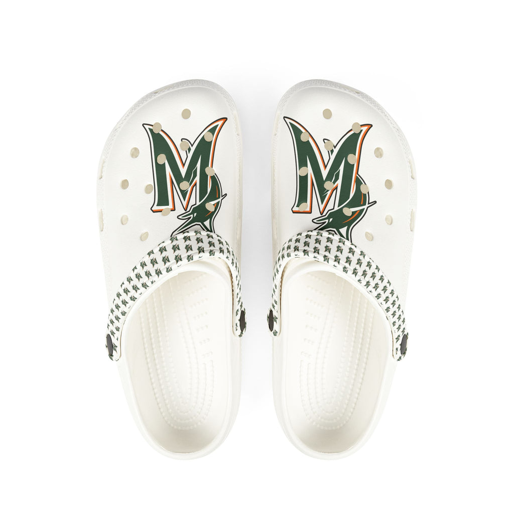 White CROCS / W Marlin “canes”
