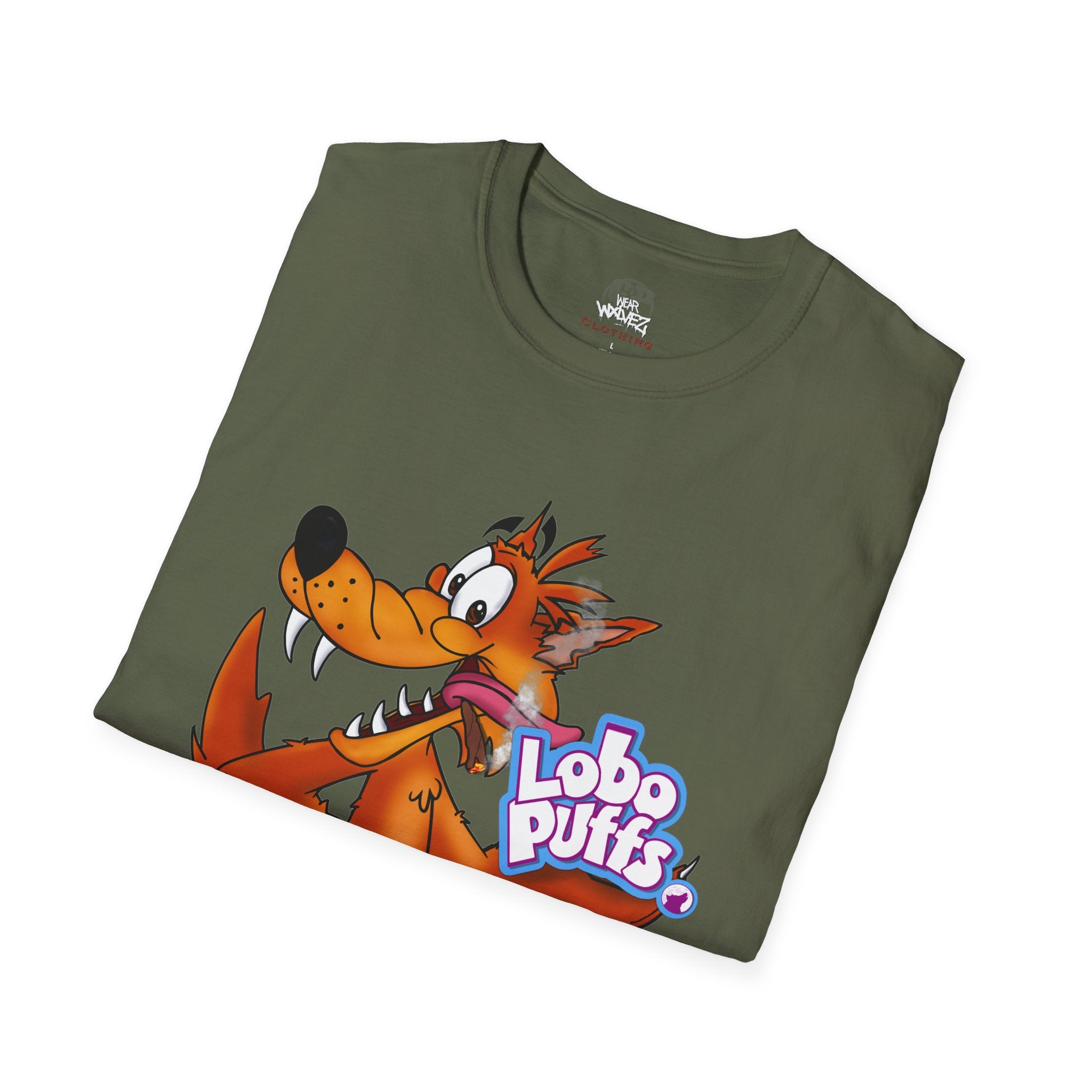 Lobo Puffs Cereal Logo Tee