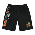 miami Wolves the U logo  black shorts