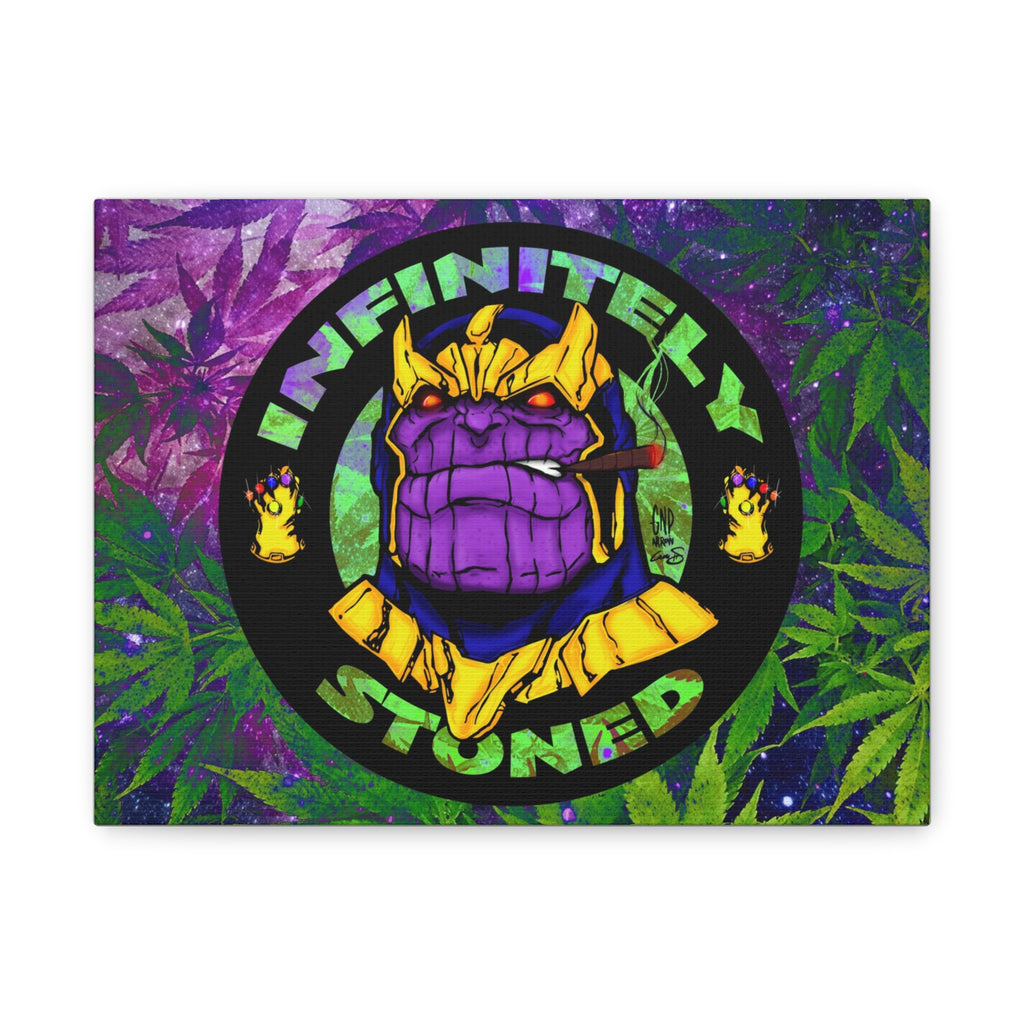Infinitely Stoned Canvas Wall Art — Stretched Matte Marijuana Pop Art