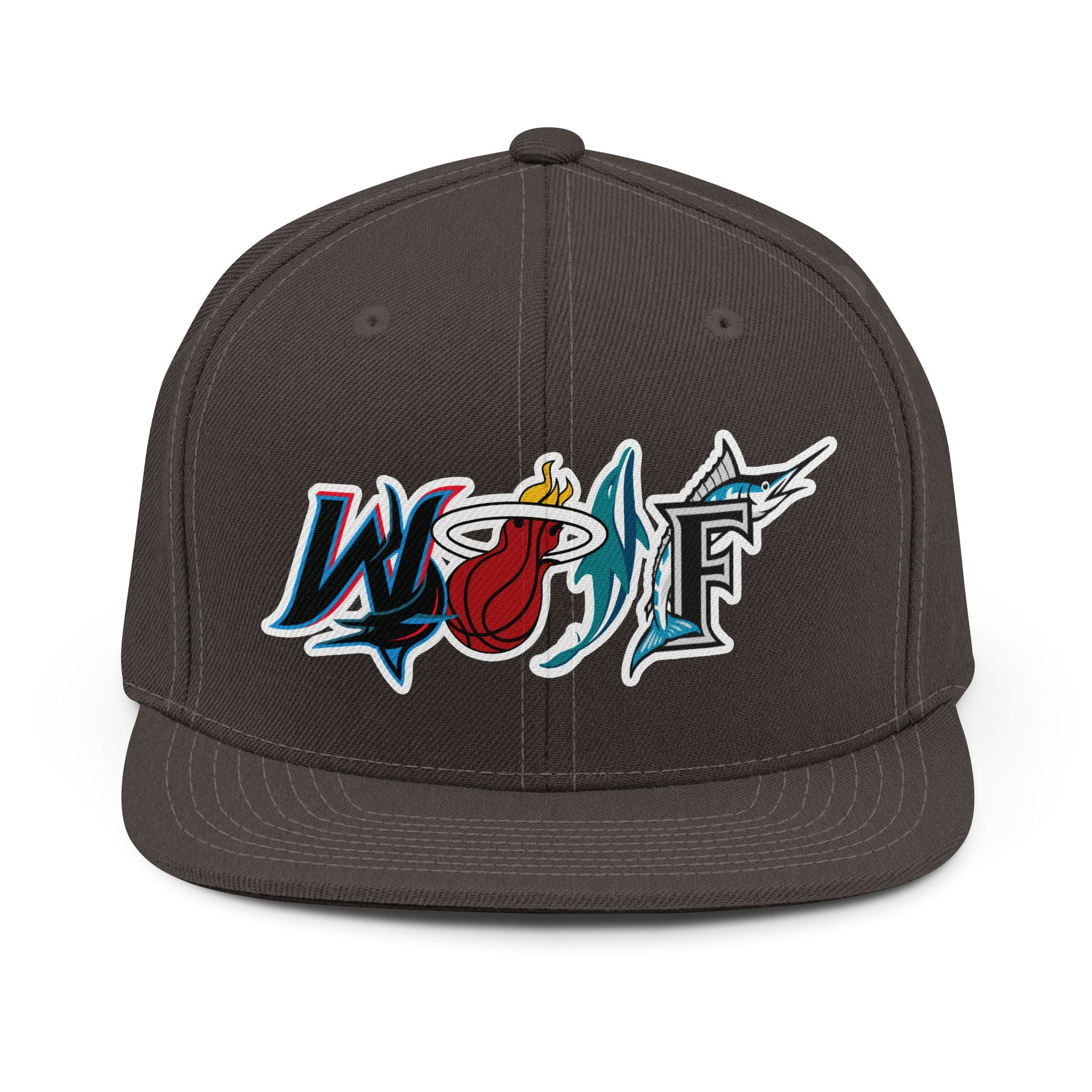 WOLF M.I.A. team logos Snapback Hat