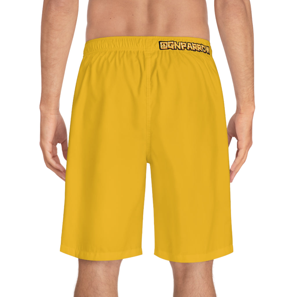 ZENITSU BLUNT SLAYER yellow Graffiti Board Shorts