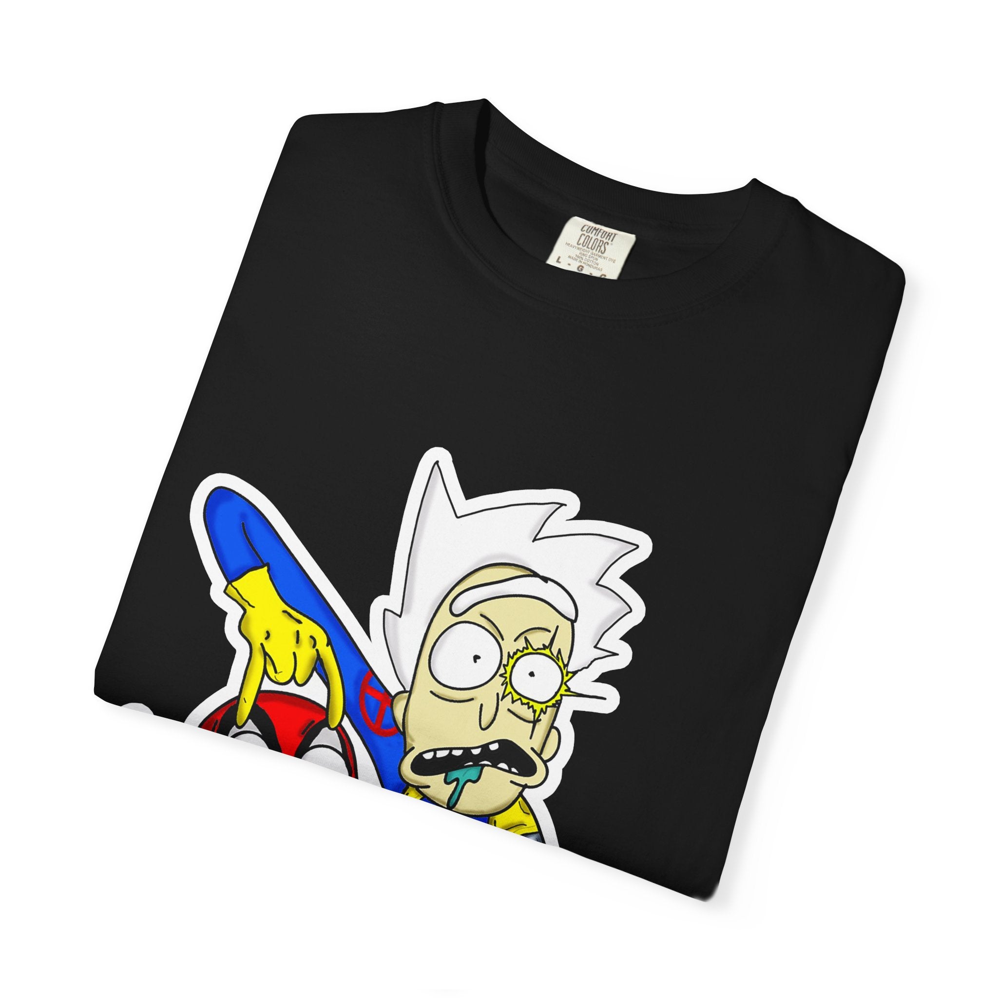Rick and Morty/DeadPool & Cable graphic tee